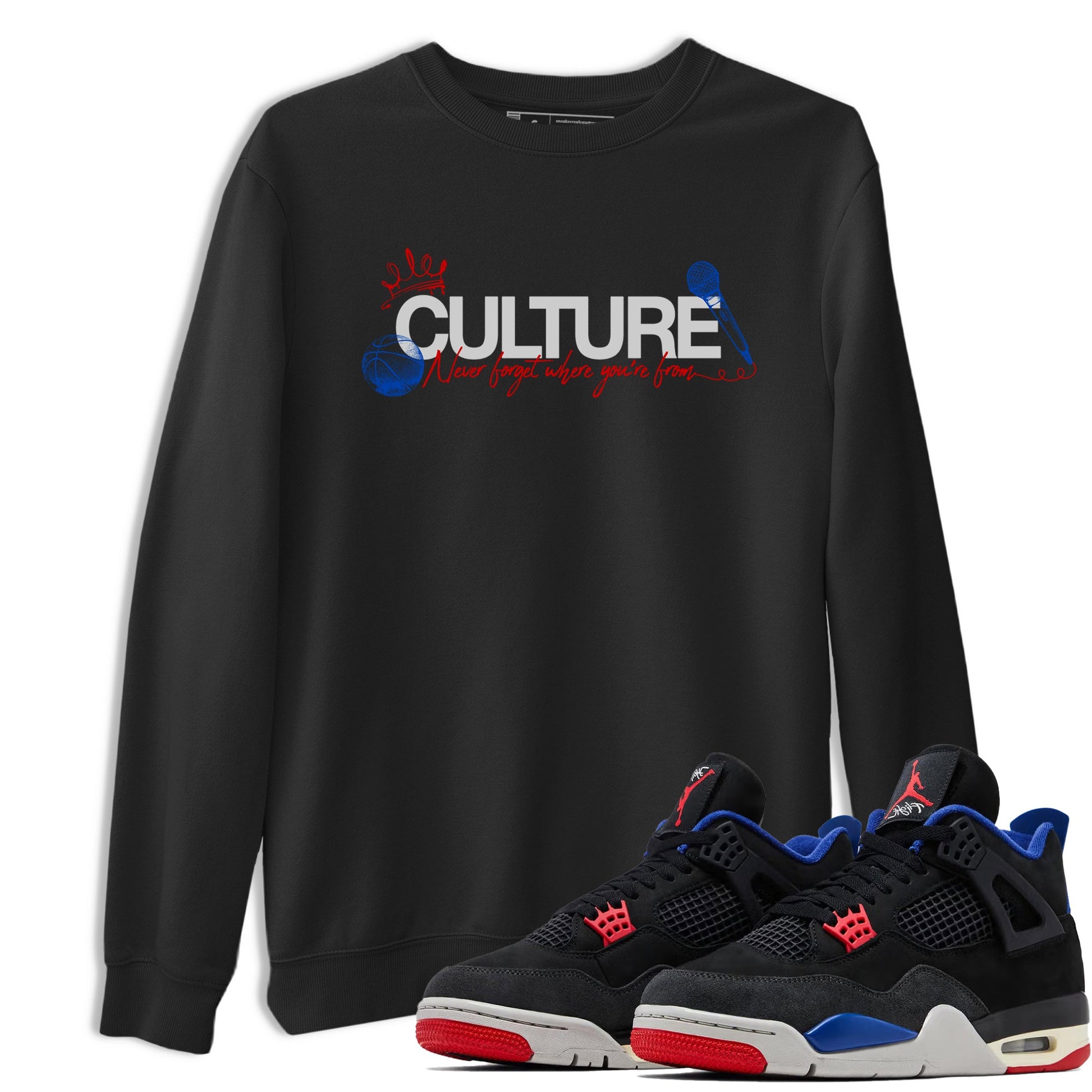 Sneaker match tees – Sneaker Tees To Match Air Jordan 4 Rare Air Shoes – Culture Tee Black 1