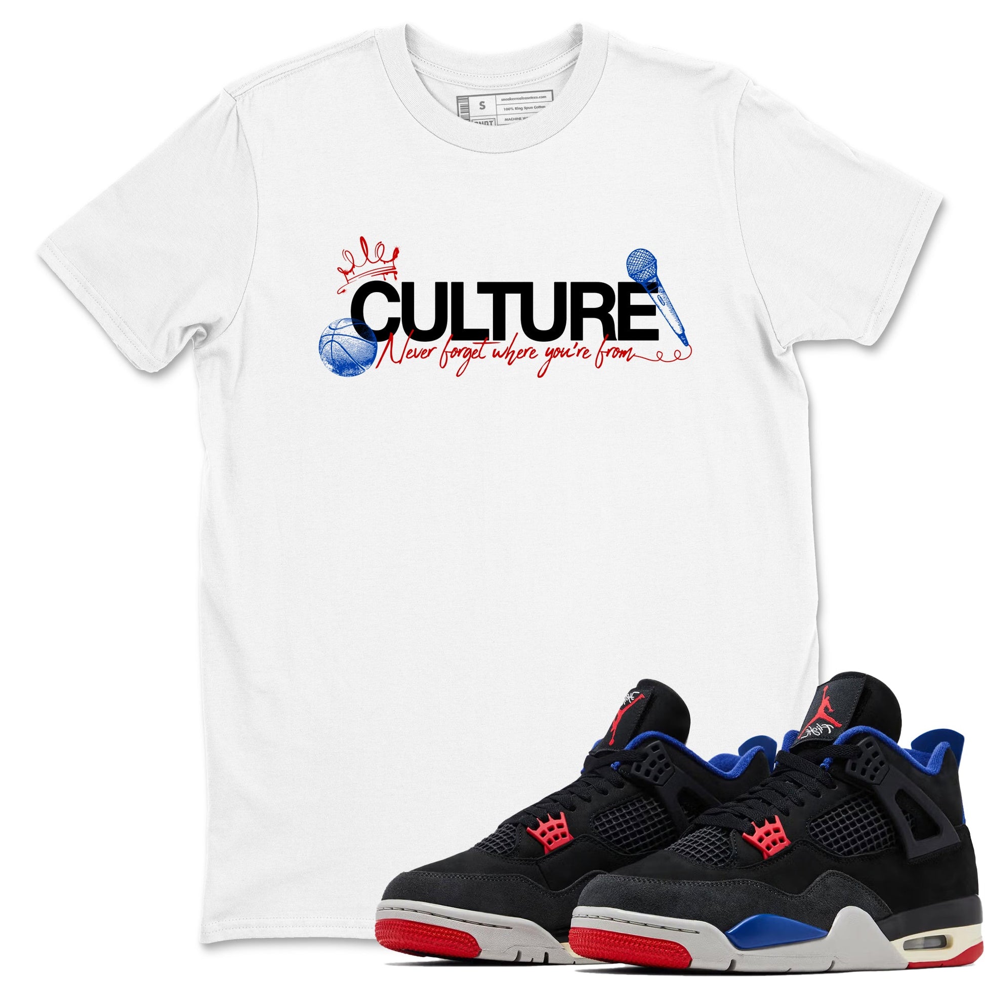 Sneaker match tees – Sneaker Tees To Match Air Jordan 4 Rare Air Shoes – Culture Tee White 1