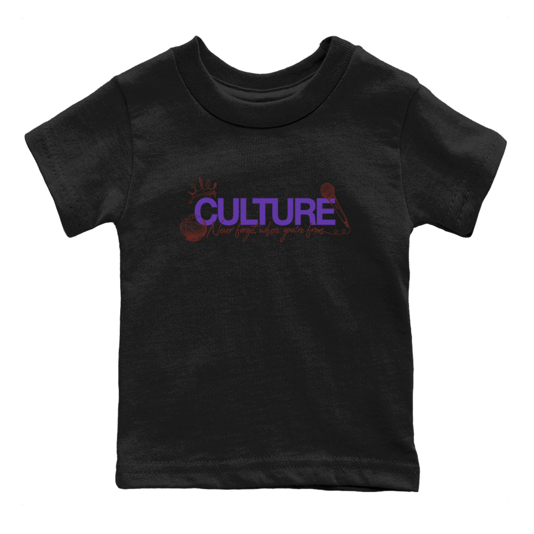 Sneaker match tees – Sneaker Threads To Match Dunk Low Persian Violet Shoes – Culture Kids T-Shirt Black 2