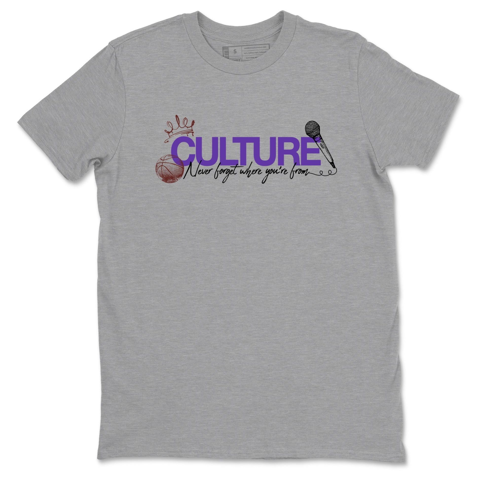 Sneaker match tees – Sneaker Threads To Match Dunk Low Persian Violet Shoes – Culture Tee Heather Grey 2