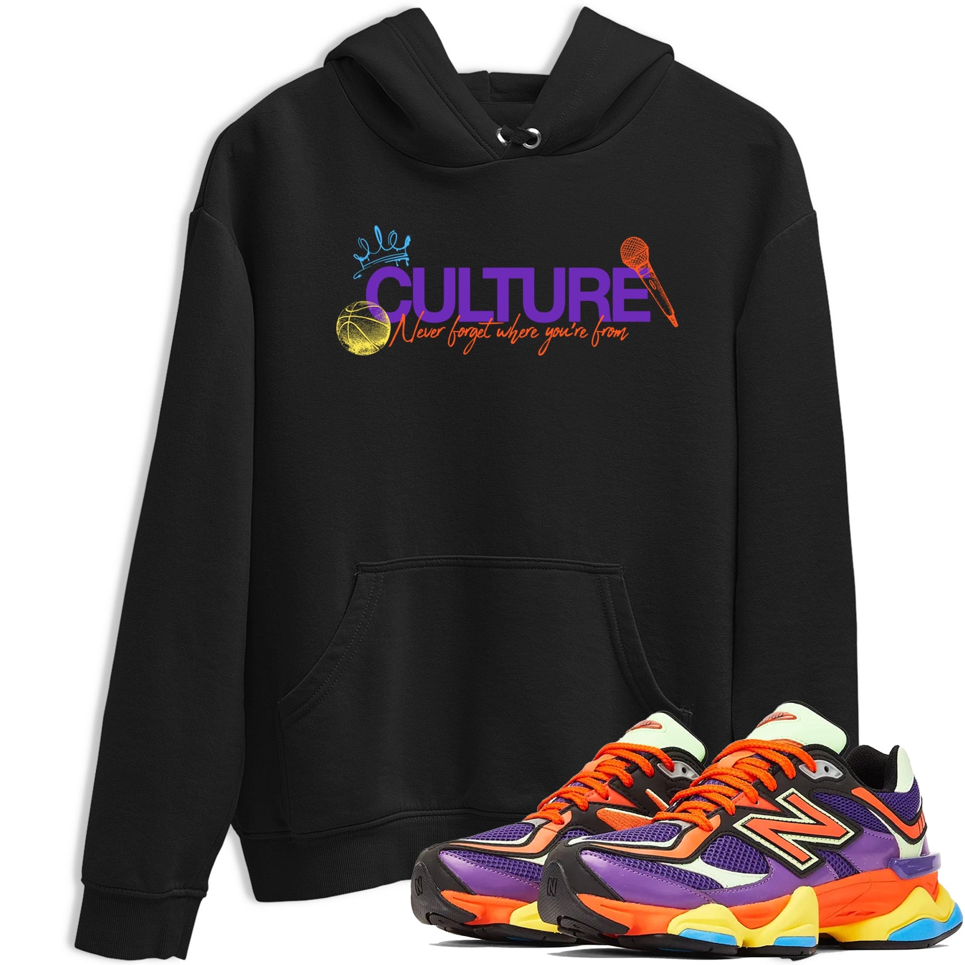 Sneaker Threads – Sneaker Tees To Match New Balance 9060 Prism Purple – Culture Graphic Tee Black 1. Perfect for Jordan releases 2025 colorways.