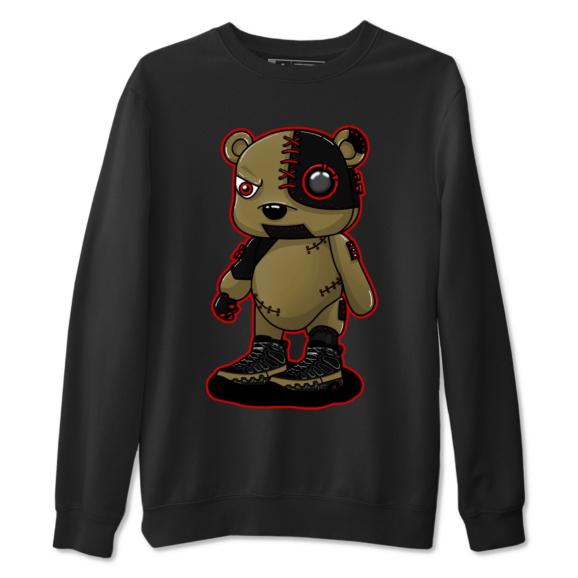Cyborg Bear SNRT Sneaker Tees - Air Jordan 9 Olive - SNRT Sneaker T-shirts