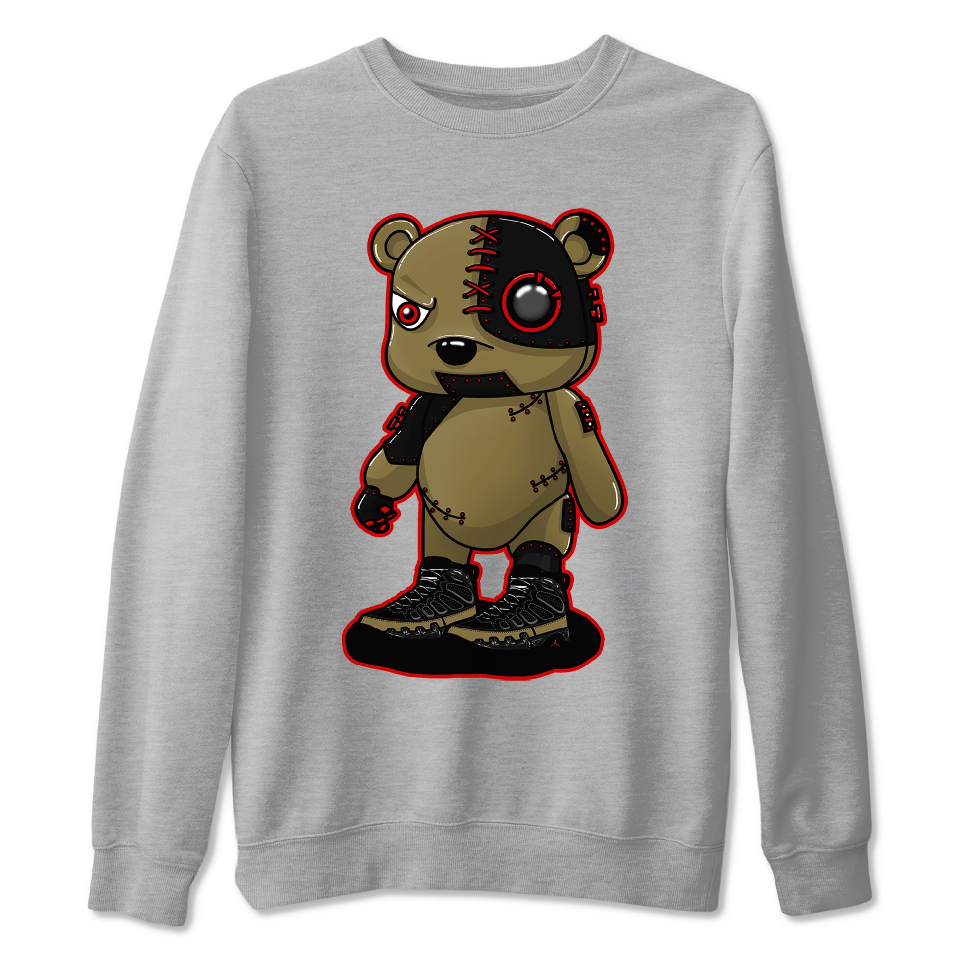 Cyborg Bear SNRT Sneaker Tees - Air Jordan 9 Olive - SNRT Sneaker T-shirts