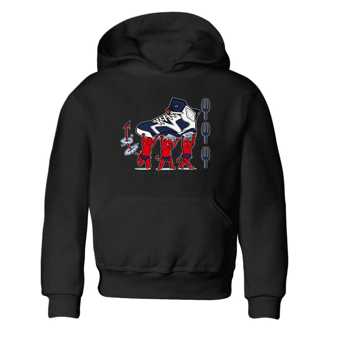 6s White And Midnight Navy shirts to match jordans Devil Babies sneaker match tees Air Jordan 6 White And Midnight Navy SNRT Sneaker Release Tees Youth Baby Black 2 crew neck shirts