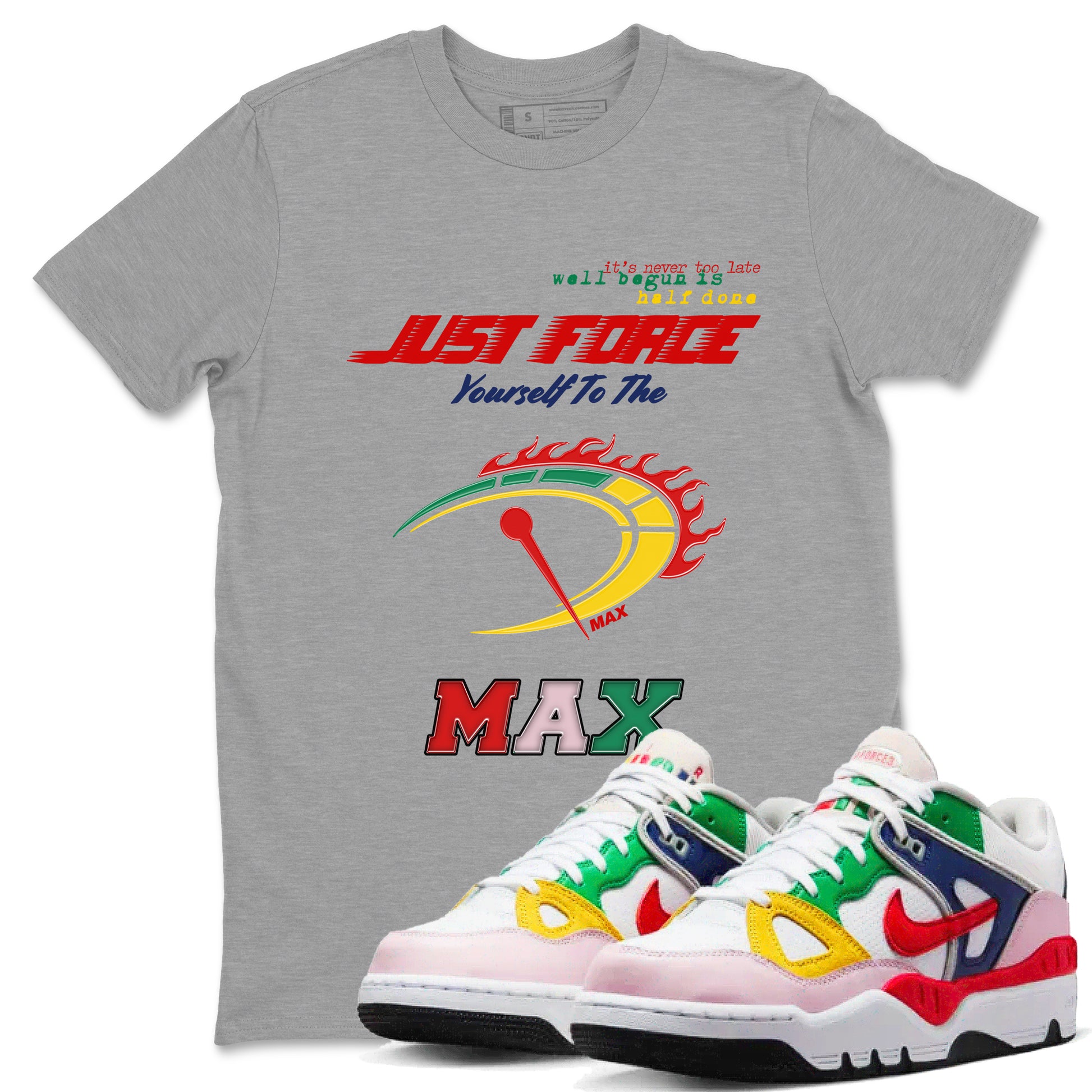 Do It To The Max SNRT Sneaker Tees - Air Force 3 Blue Void and Tour Yellow - SNRT Sneaker T-shirts