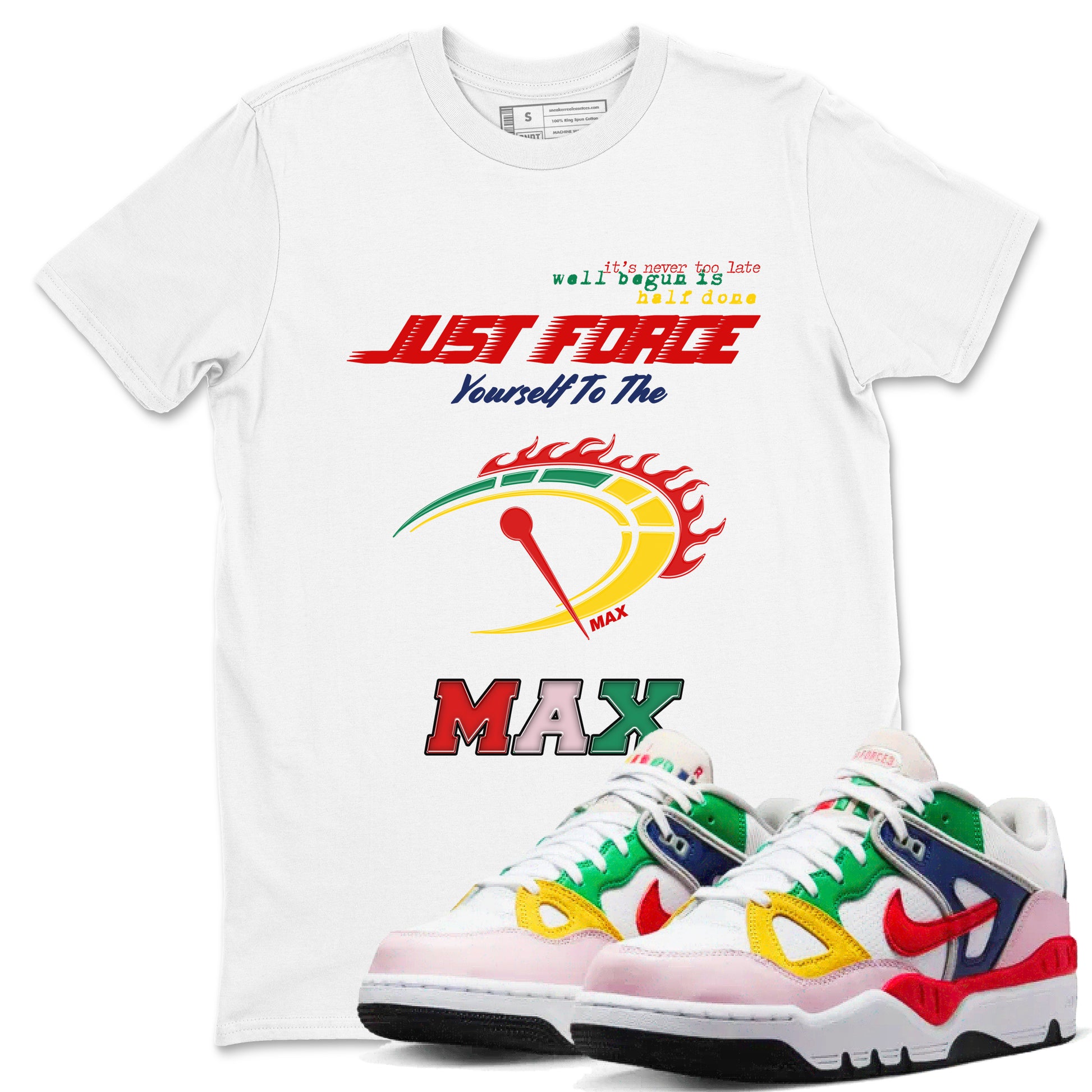 Do It To The Max SNRT Sneaker Tees - Air Force 3 Blue Void and Tour Yellow - SNRT Sneaker T-shirts