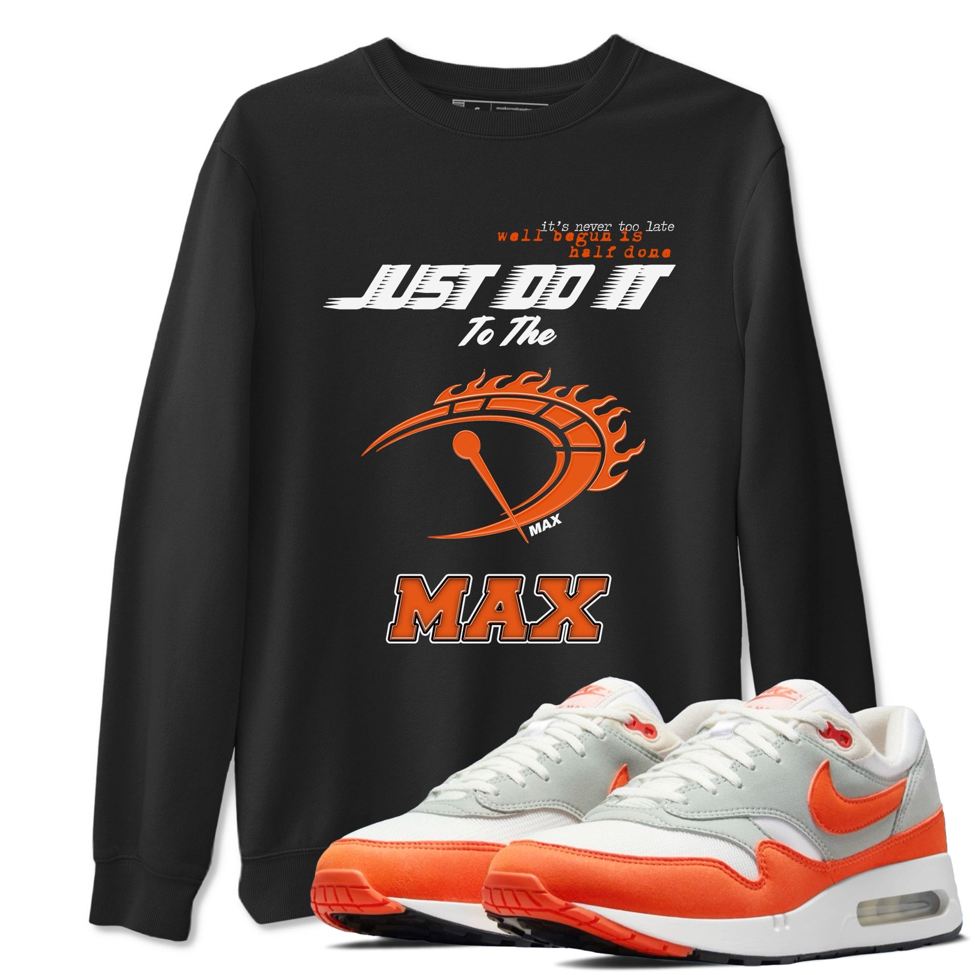 Air Max 1 OG '86 'Summit White and Cosmic Clay shirts to match jordans Do It To The Max sneaker match tees Air Max 1 Cosmic Clay match shoes to clothes SNRT Sneaker Tees unisex cotton Black 1 shirts