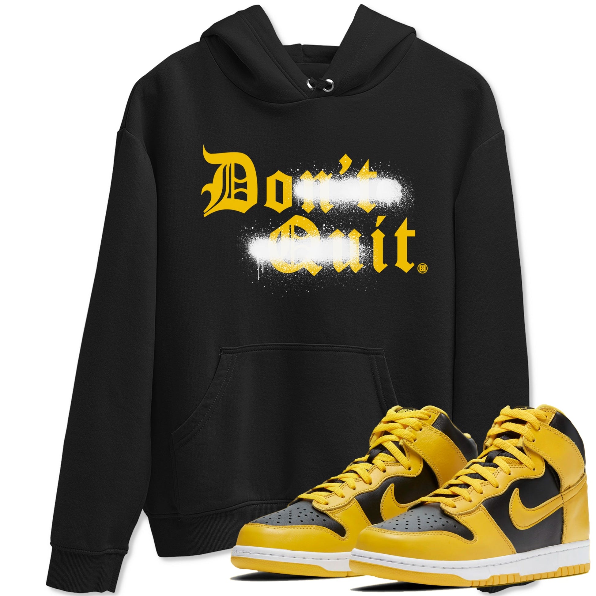 Dunk High Pollen shirts to match jordans Don't Quit Do It sneaker match tees Dunk High Pollen match shoes to clothes SNRT Sneaker Tees unisex cotton Black 1 shirts