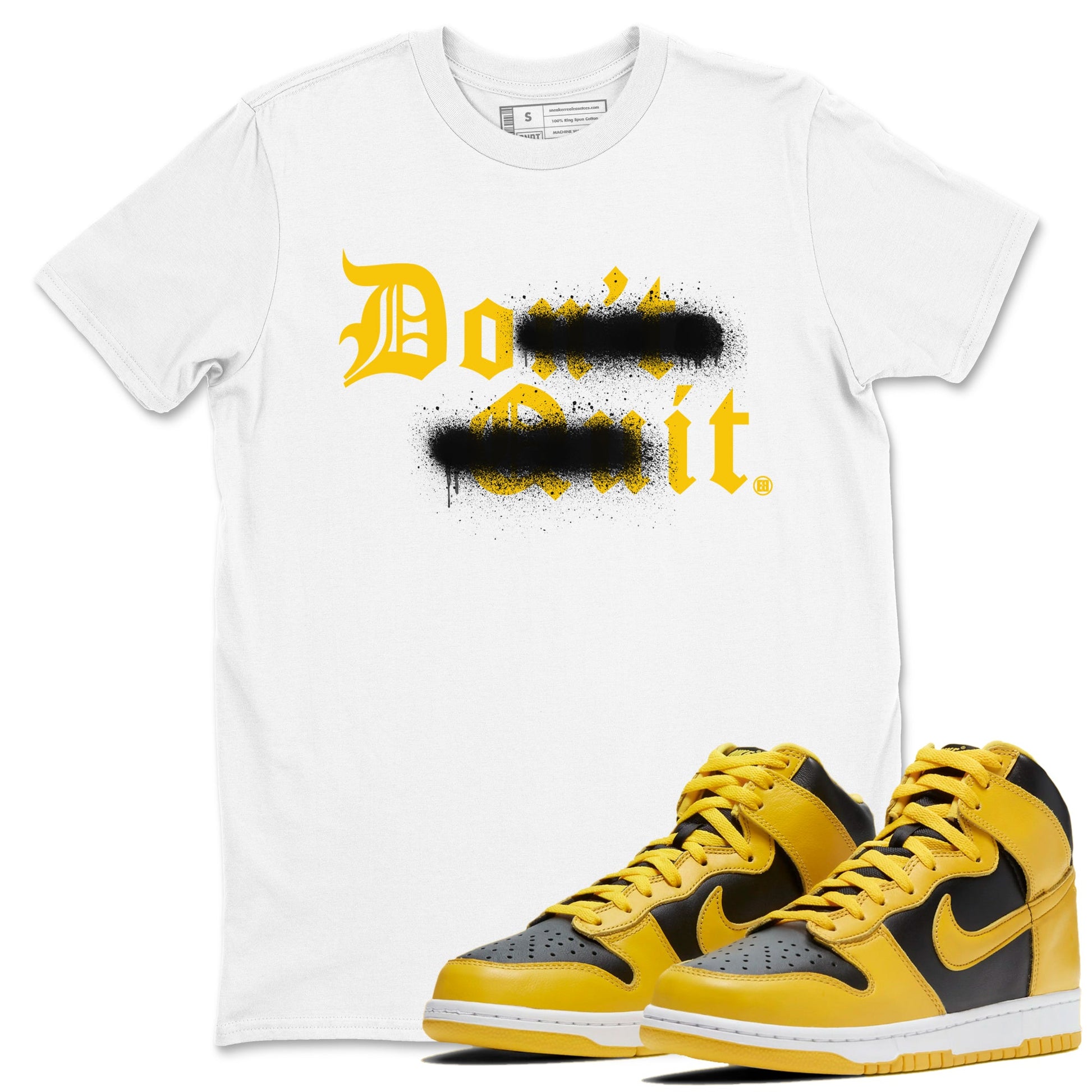 Dunk High Pollen shirts to match jordans Don't Quit Do It sneaker match tees Dunk High Pollen match shoes to clothes SNRT Sneaker Tees unisex cotton White 1 shirts