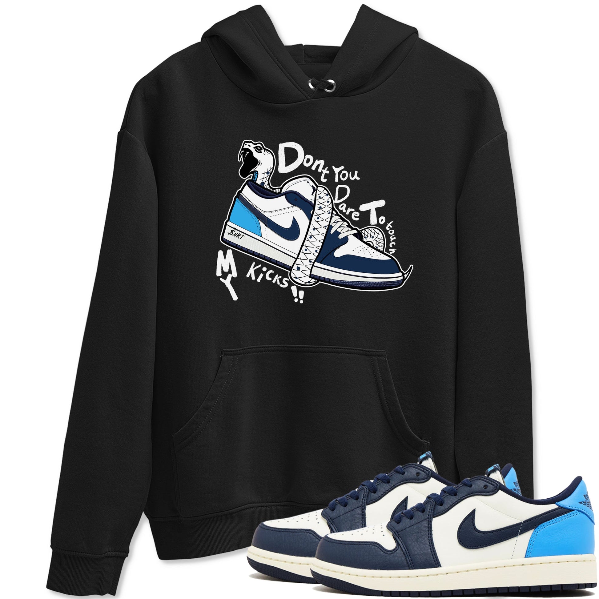 1s Obsidian shirts to match jordans Don't Touch My Kicks shirts to match Jordans AJ1 Retro Low OG Obsidian match shoes to clothes SNRT Sneaker Tees unisex cotton Black 1 shirts