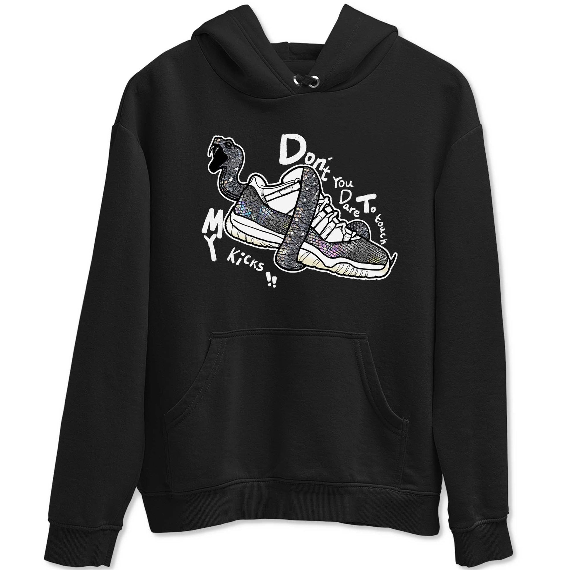 11s Year Of The Snake shirts to match jordans Don't Touch My Kicks shirts to match jordans Air Jordan 11 Retro Low Year Of The Snake match shoes to clothes SNRT Sneaker Tees unisex cotton Black 2 shirts
