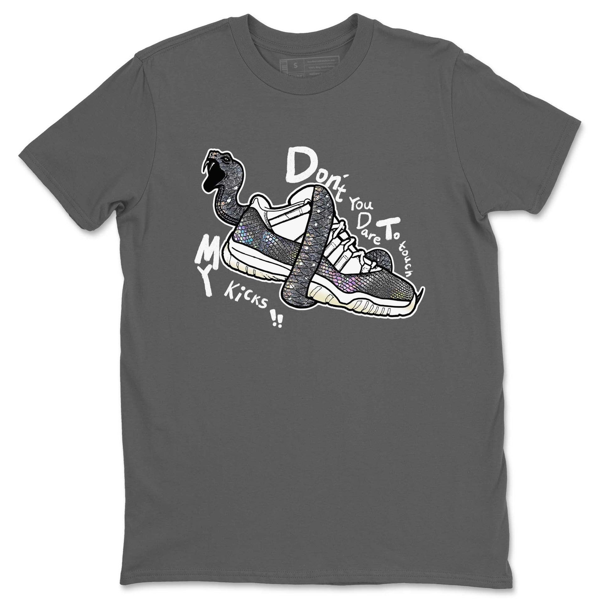 11s Year Of The Snake shirts to match jordans Don't Touch My Kicks shirts to match jordans Air Jordan 11 Retro Low Year Of The Snake match shoes to clothes SNRT Sneaker Tees unisex cotton Cool Grey 2 shirts