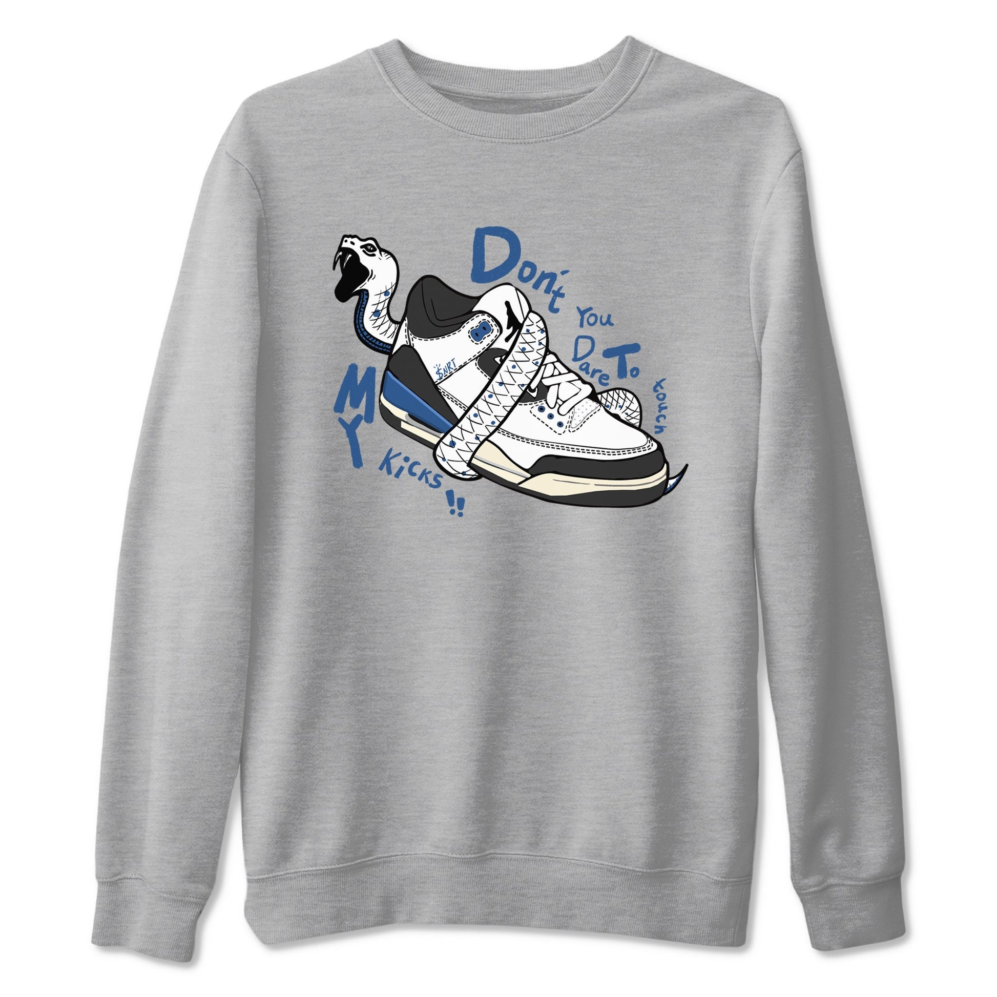 3s For The Love to match jordans Don't Touch My Kicks sneaker match tees A Ma Maniere For The Love match shoes to clothes SNRT Sneaker Tees unisex cotton Heather Grey 2 shirts