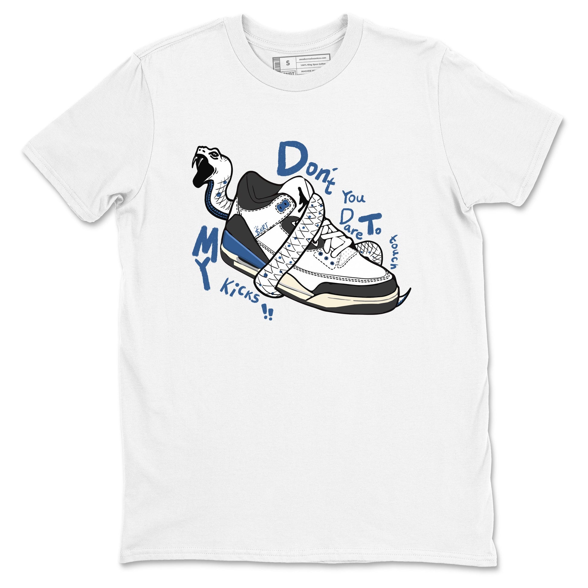 3s For The Love to match jordans Don't Touch My Kicks sneaker match tees A Ma Maniere For The Love match shoes to clothes SNRT Sneaker Tees unisex cotton White 2 shirts