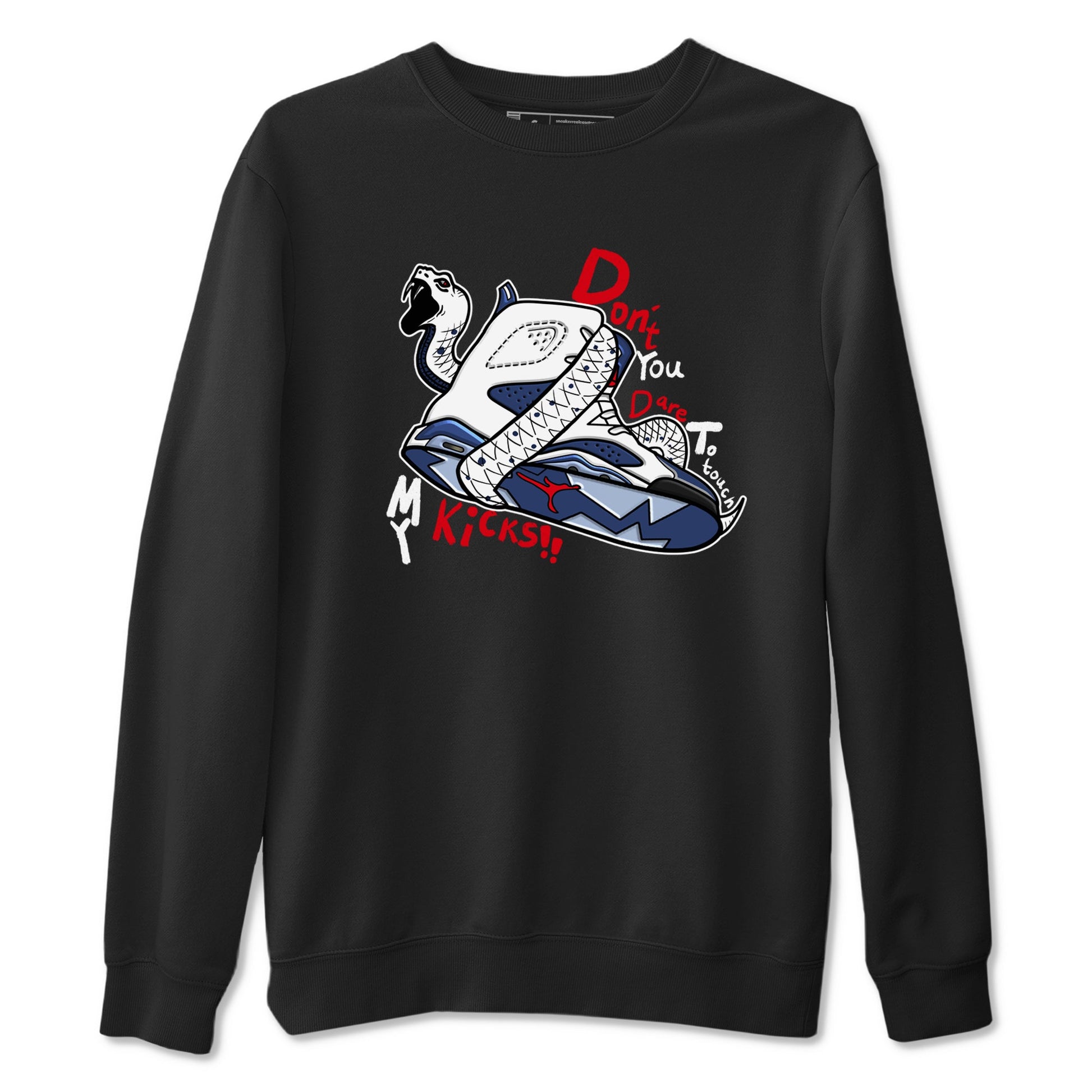6s White And Midnight Navy shirts to match jordans Don't Touch My Kicks sneaker match tees Air Jordan 6 White And Midnight Navy SNRT Sneaker Tees streetwear brand Black 2 unisex cotton tee