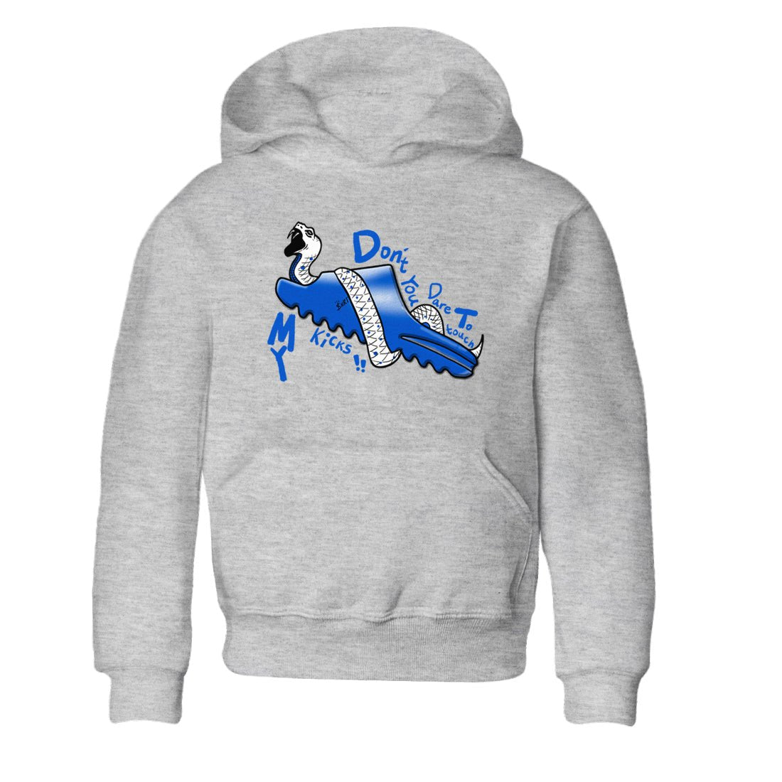 Yeezy Slide Azure shirts to match jordans Don't Touch My Kicks sneaker match tees Yeezy Slide Azure SNRT Sneaker Tees streetwear brand Baby and Youth Heather Grey 2 cotton tee