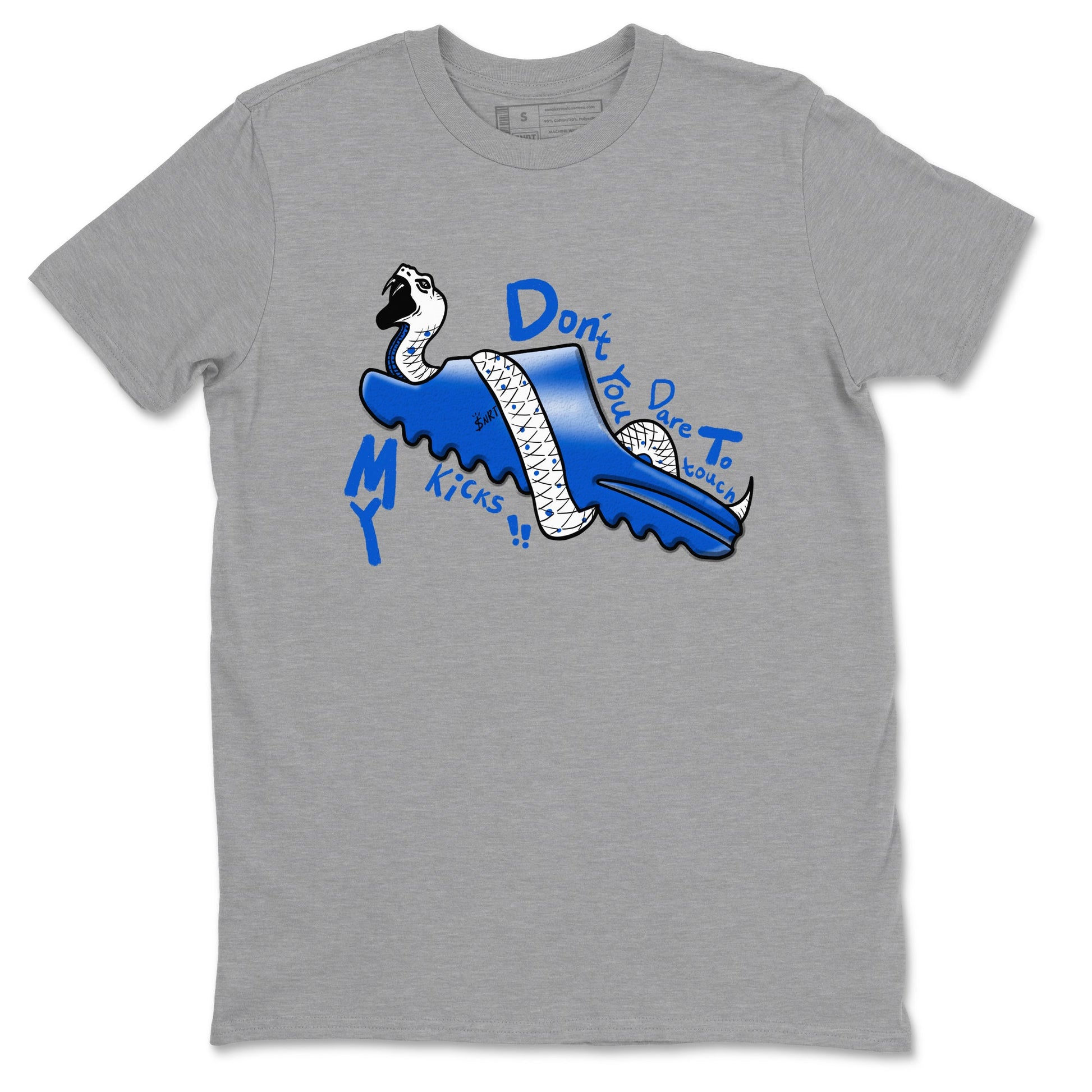 Yeezy Slide Azure shirts to match jordans Don't Touch My Kicks sneaker match tees Yeezy Slide Azure SNRT Sneaker Tees streetwear brand Heather Grey 2 unisex cotton tee