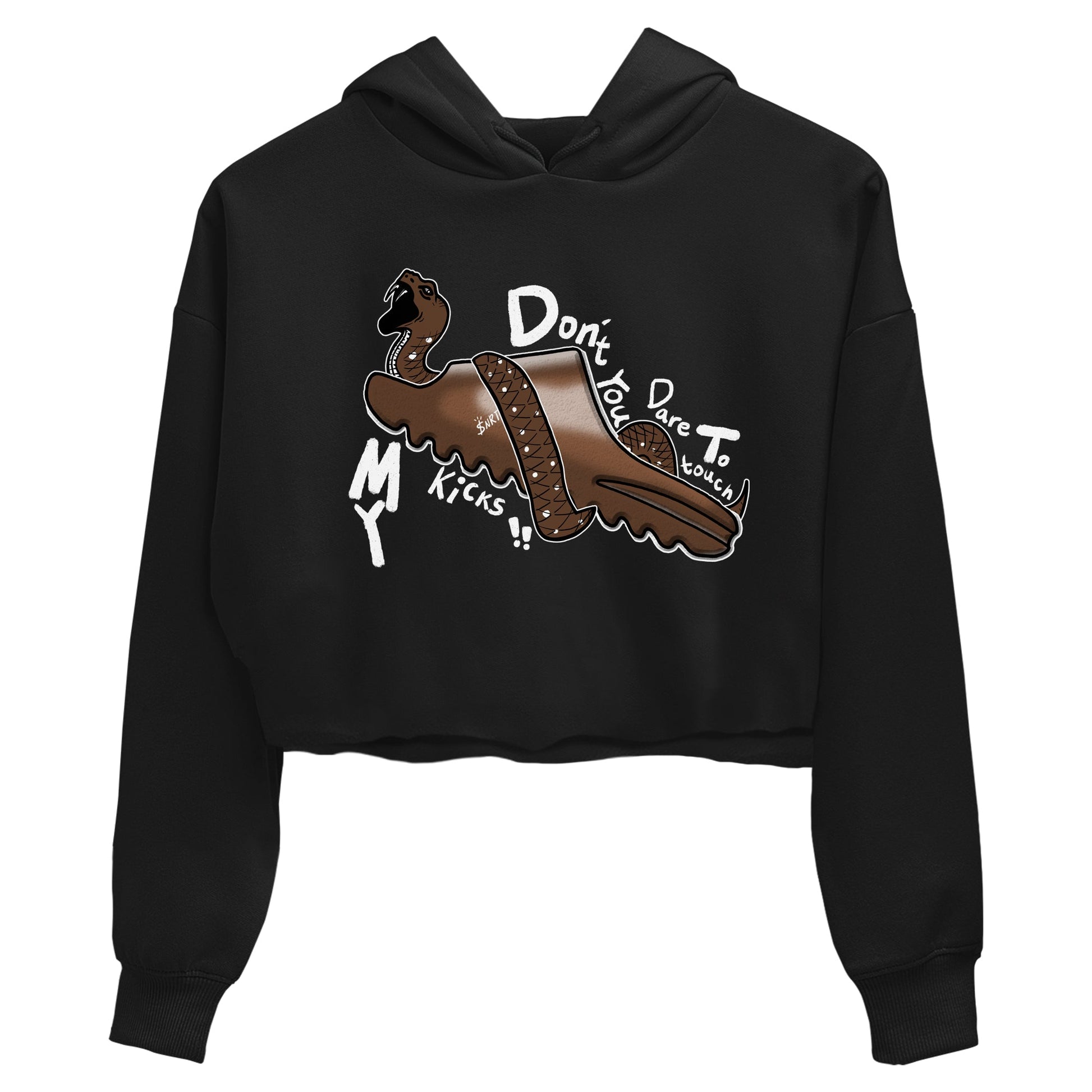 Yeezy Slide Flax shirts to match jordans Don't Touch My Kicks sneaker match tees Yeezy Slide Flax SNRT Sneaker Tees streetwear brand Black 2 crop tee