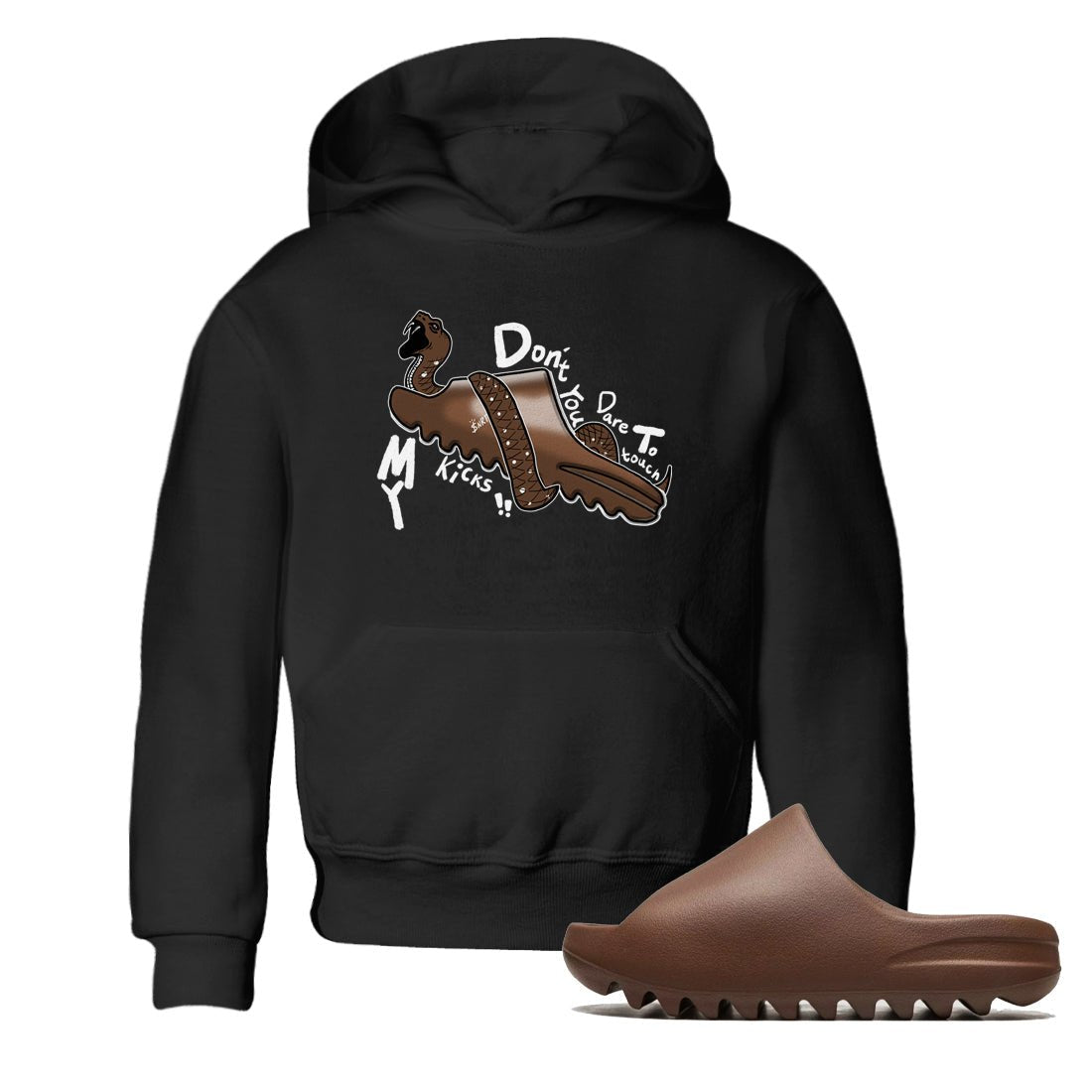 Yeezy Slide Flax shirts to match jordans Don't Touch My Kicks sneaker match tees Yeezy Slide Flax SNRT Sneaker Tees streetwear brand Baby and Youth Black 1 cotton tee