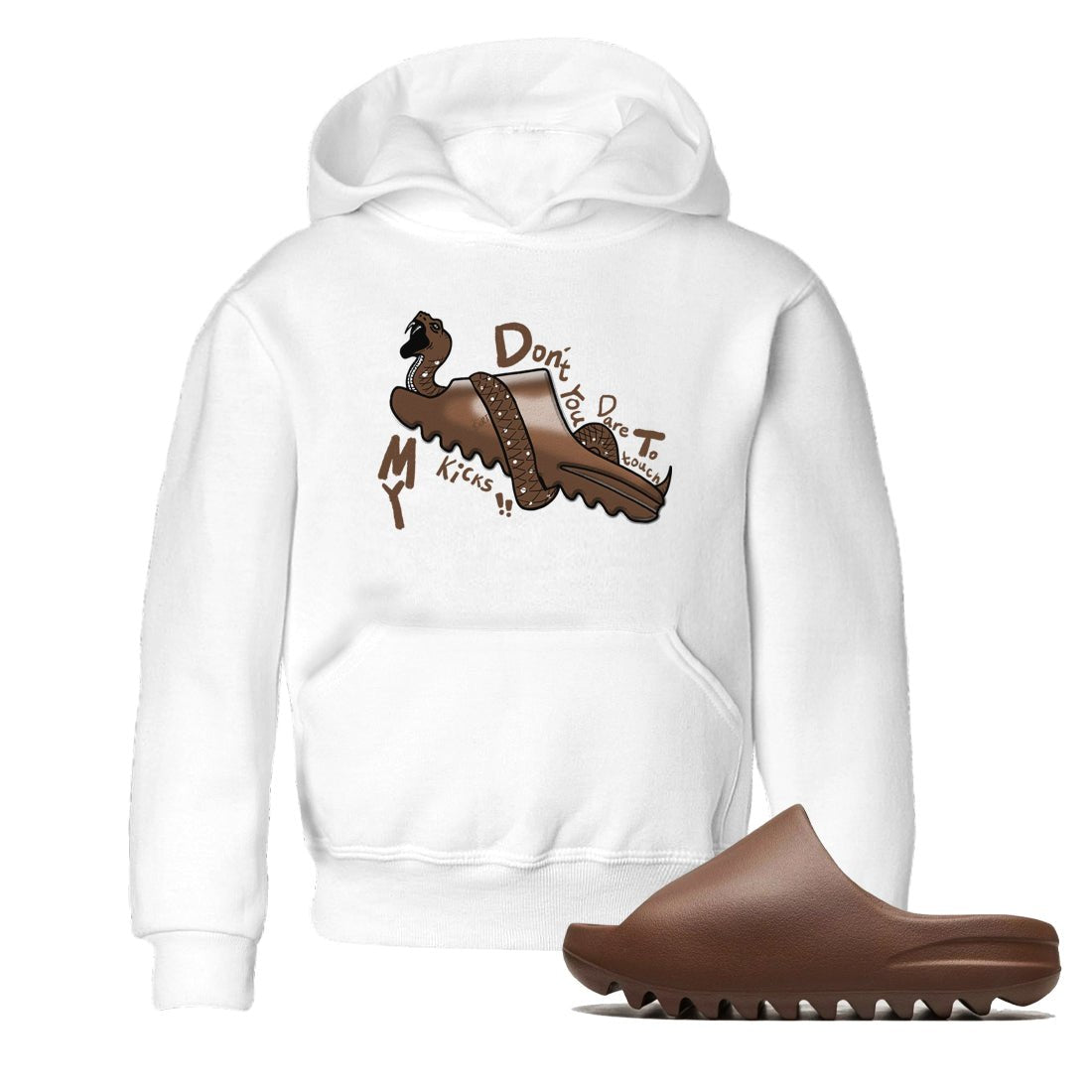 Yeezy Slide Flax shirts to match jordans Don't Touch My Kicks sneaker match tees Yeezy Slide Flax SNRT Sneaker Tees streetwear brand Baby and Youth White 1 cotton tee