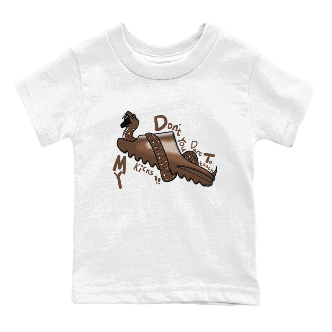 Yeezy Slide Flax shirts to match jordans Don't Touch My Kicks sneaker match tees Yeezy Slide Flax SNRT Sneaker Tees streetwear brand Baby and Youth White 2 cotton tee