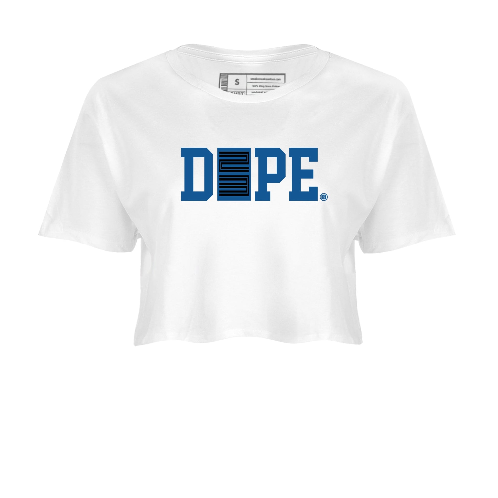 Sneaker match tees – Streetwear Graphic Tees Air Jordan 1 Travis Scott Fragment Sneakers – Dope 23 Graphic Crop T-Shirt White 2