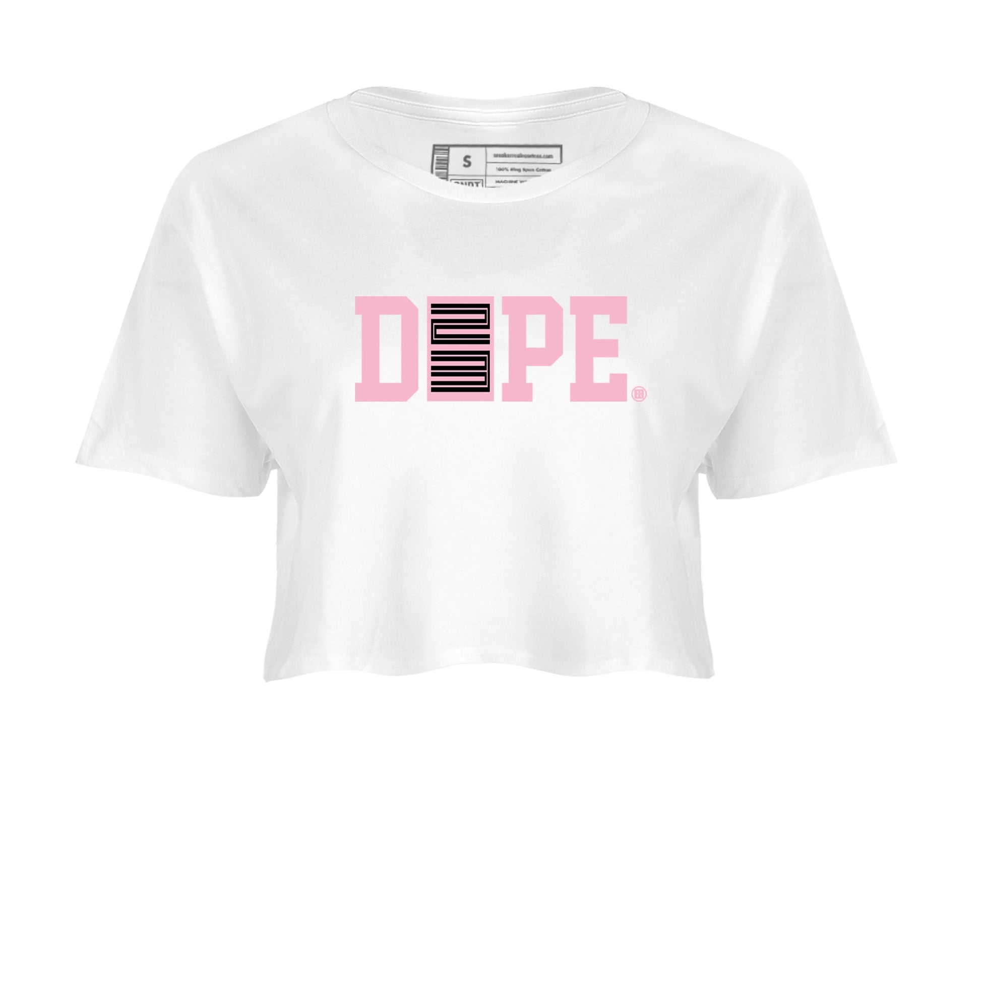 Sneaker match tees – Sneaker Tees To Match Air Jordan 5 35th Anniversary Shoes – Dope 23 Crop T-Shirt White 2