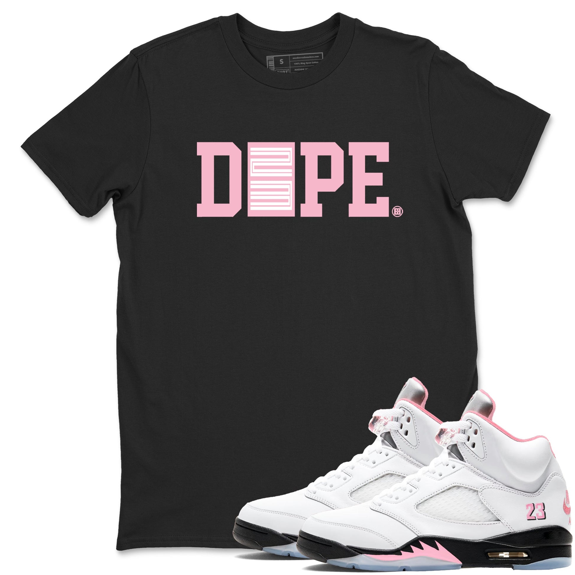 Sneaker match tees – Sneaker Tees To Match Air Jordan 5 35th Anniversary Shoes – Dope 23 Tee Black 1