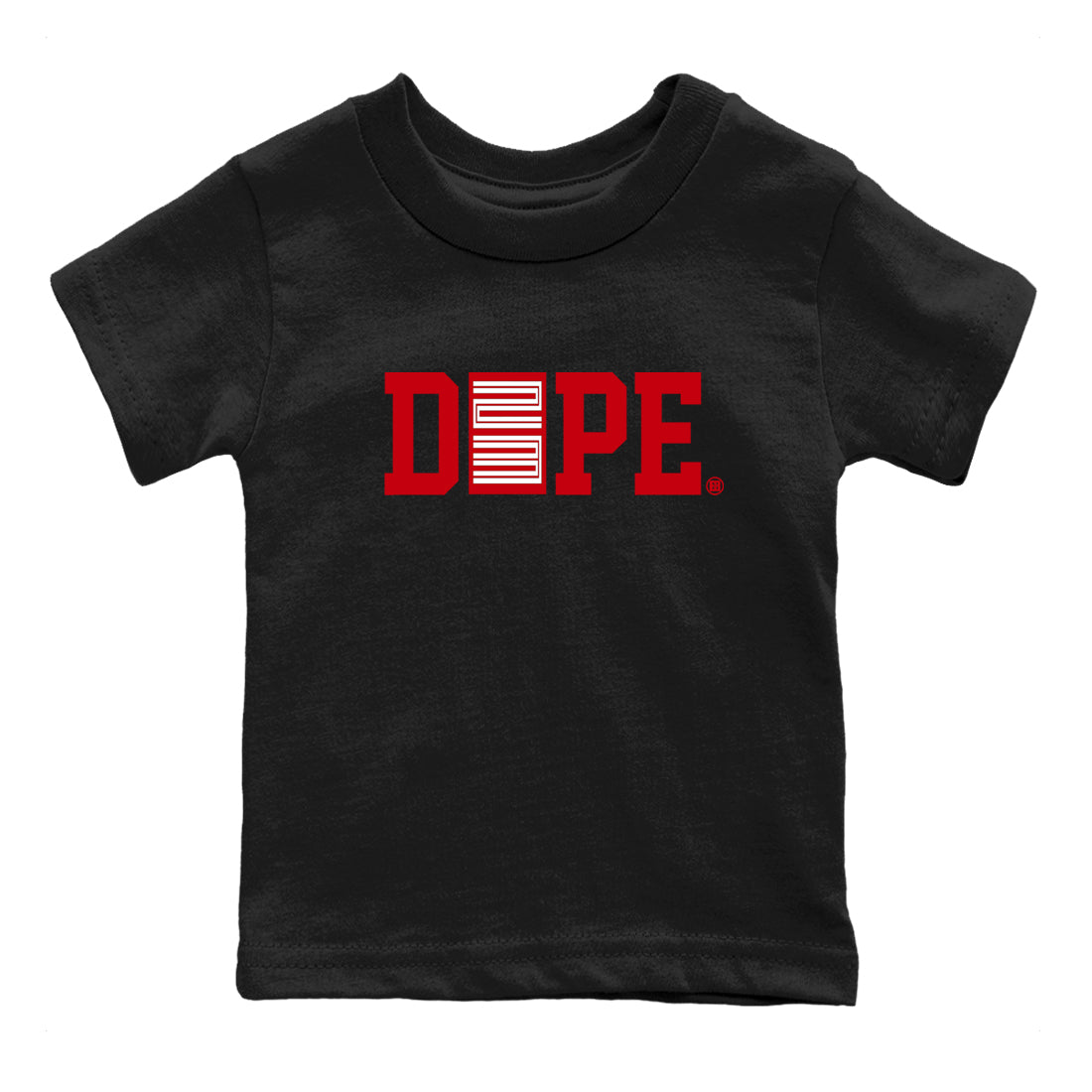 Sneaker match tees – Sneaker Tees To Match Air Jordan 5 Fire Red Shoes – Dope 23 Kids T-Shirt Black 2