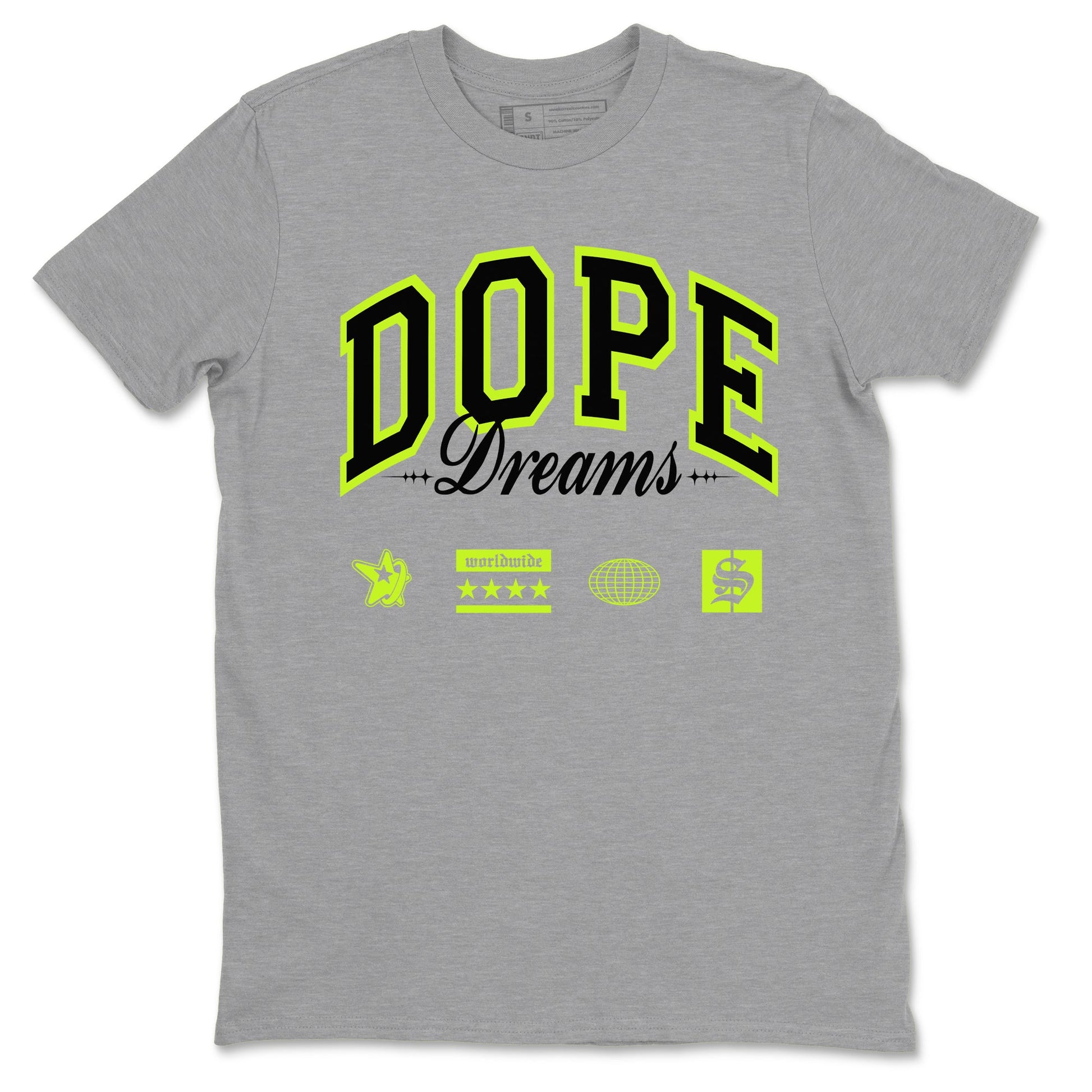 AF1 Volt shirts to match jordans Dope Dreams sneaker match tees Air Force 1 Volt match shoes to clothes SNRT Sneaker Tees unisex cotton Heather Grey 2 shirts