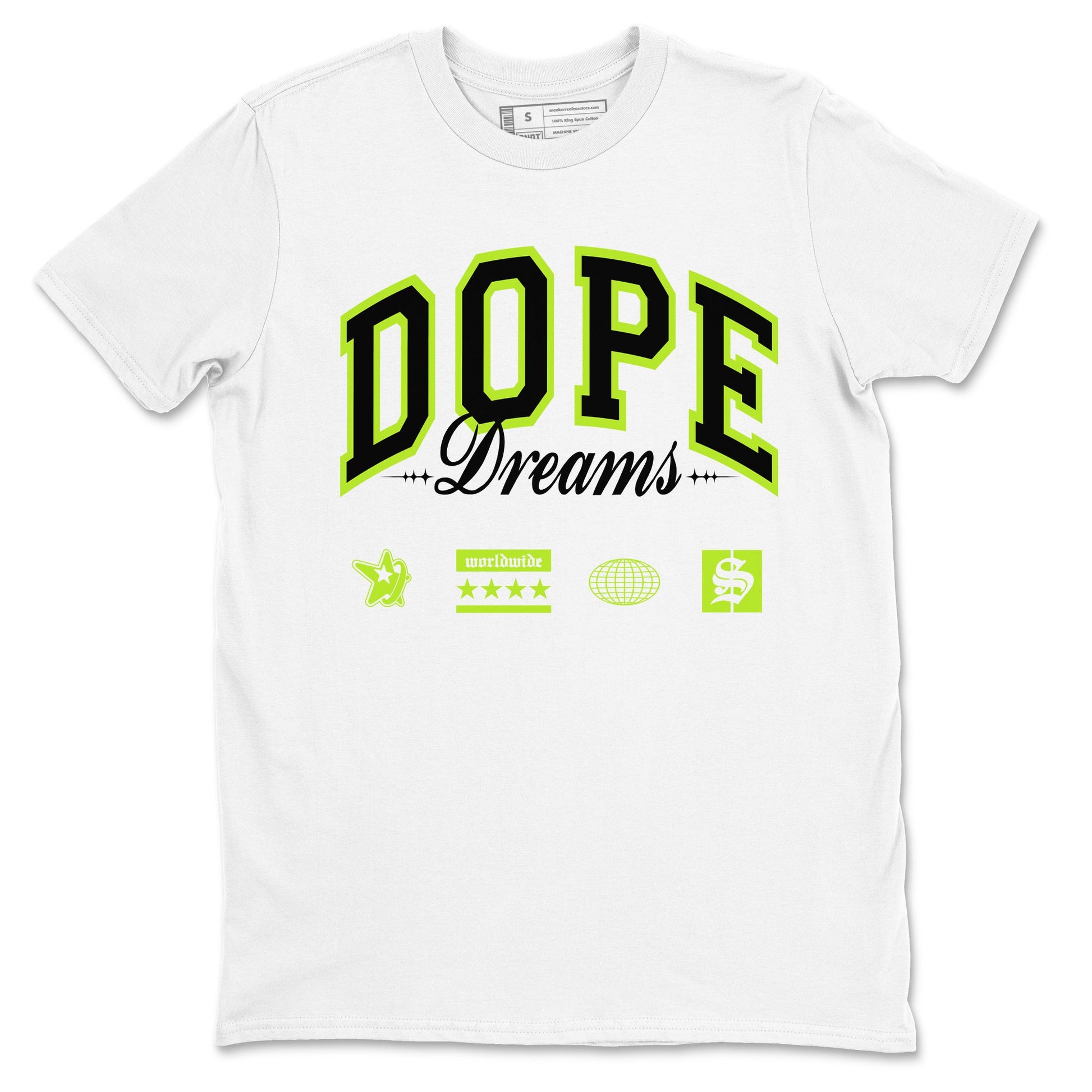 AF1 Volt shirts to match jordans Dope Dreams sneaker match tees Air Force 1 Volt match shoes to clothes SNRT Sneaker Tees unisex cotton White 2 shirts