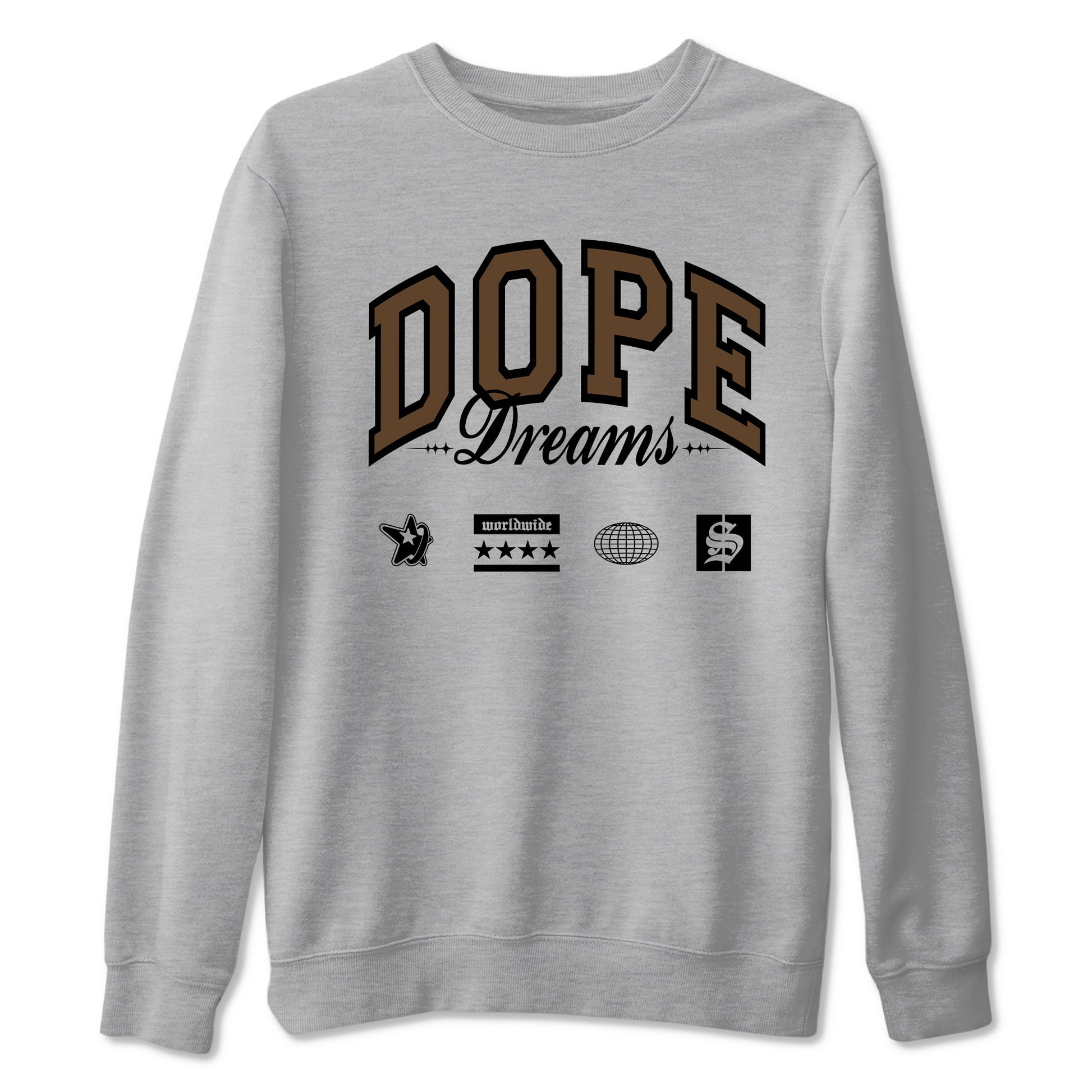 1s Mocha shirts to match jordans Dope Dreams sneaker match tees Air Jordan 1 Mocha match shoes to clothes SNRT Sneaker Tees unisex cotton Heather Grey 2 shirts