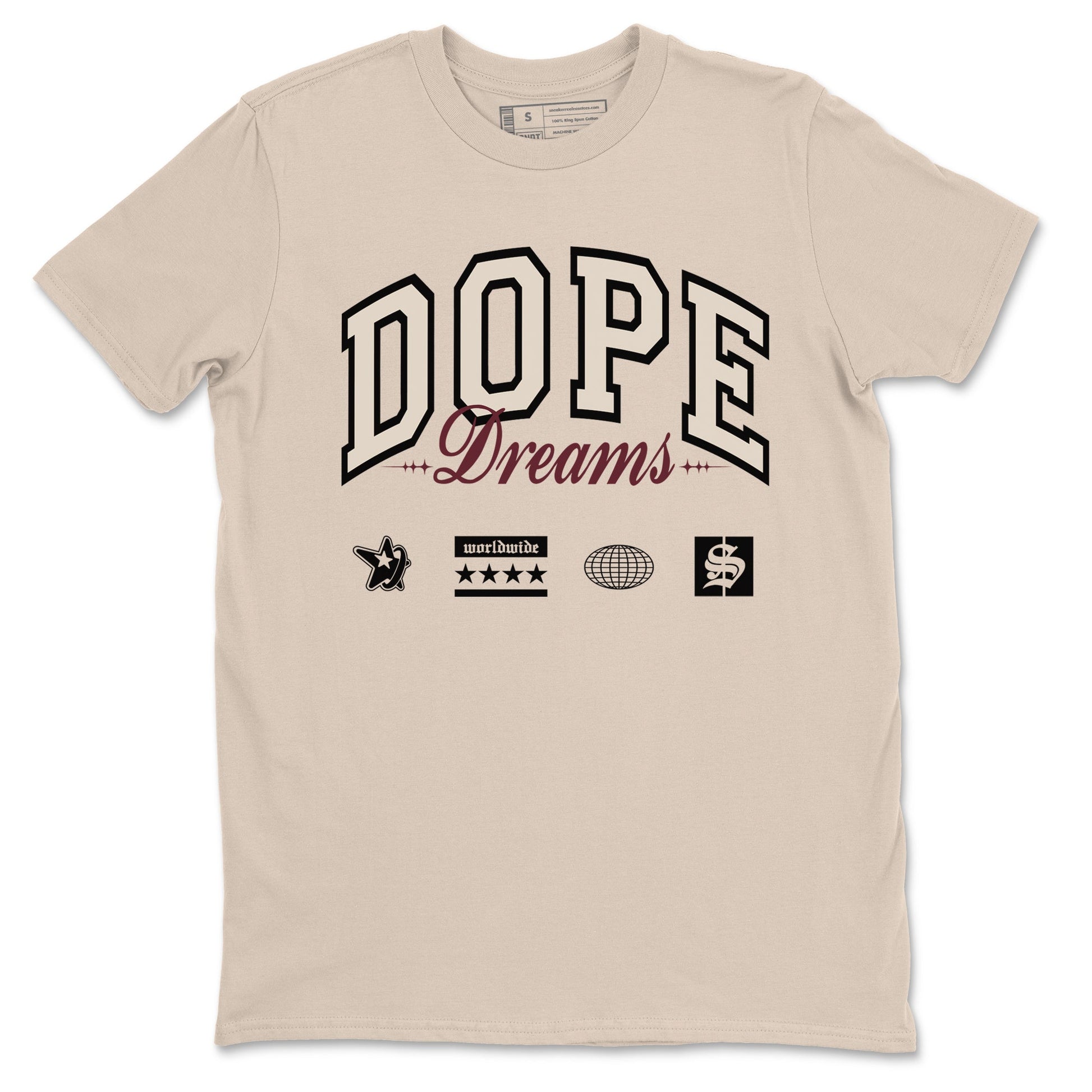 4s A Ma Maniere x Fossil Stone shirts to match jordans Dope Dreams sneaker match tees Air Jordan 4 A Ma Maniere x Fossil Stone match shoes to clothes SNRT Sneaker Tees unisex cotton Sand 2 shirts