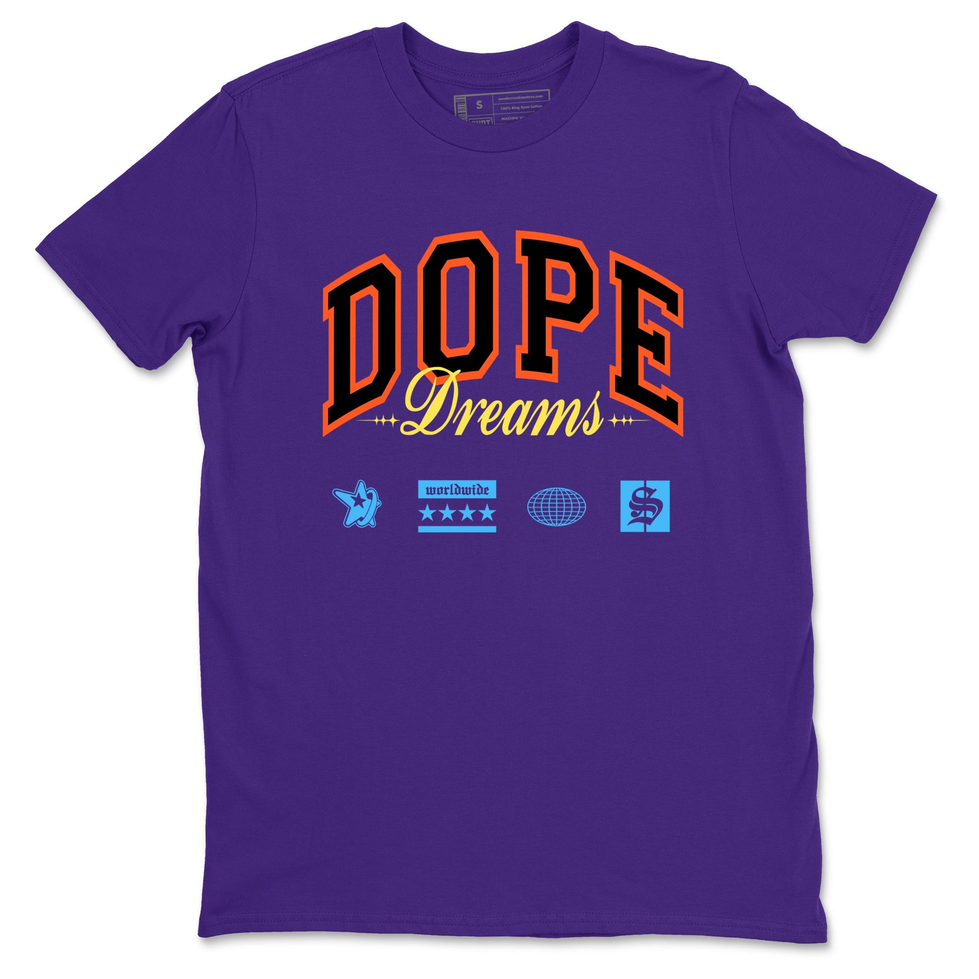 Sneaker Threads – Sneaker Tees To Match New Balance 9060 Prism Purple – Dope Dreams Graphic Tee Purple 2. Perfect for Jordan releases 2025 colorways.