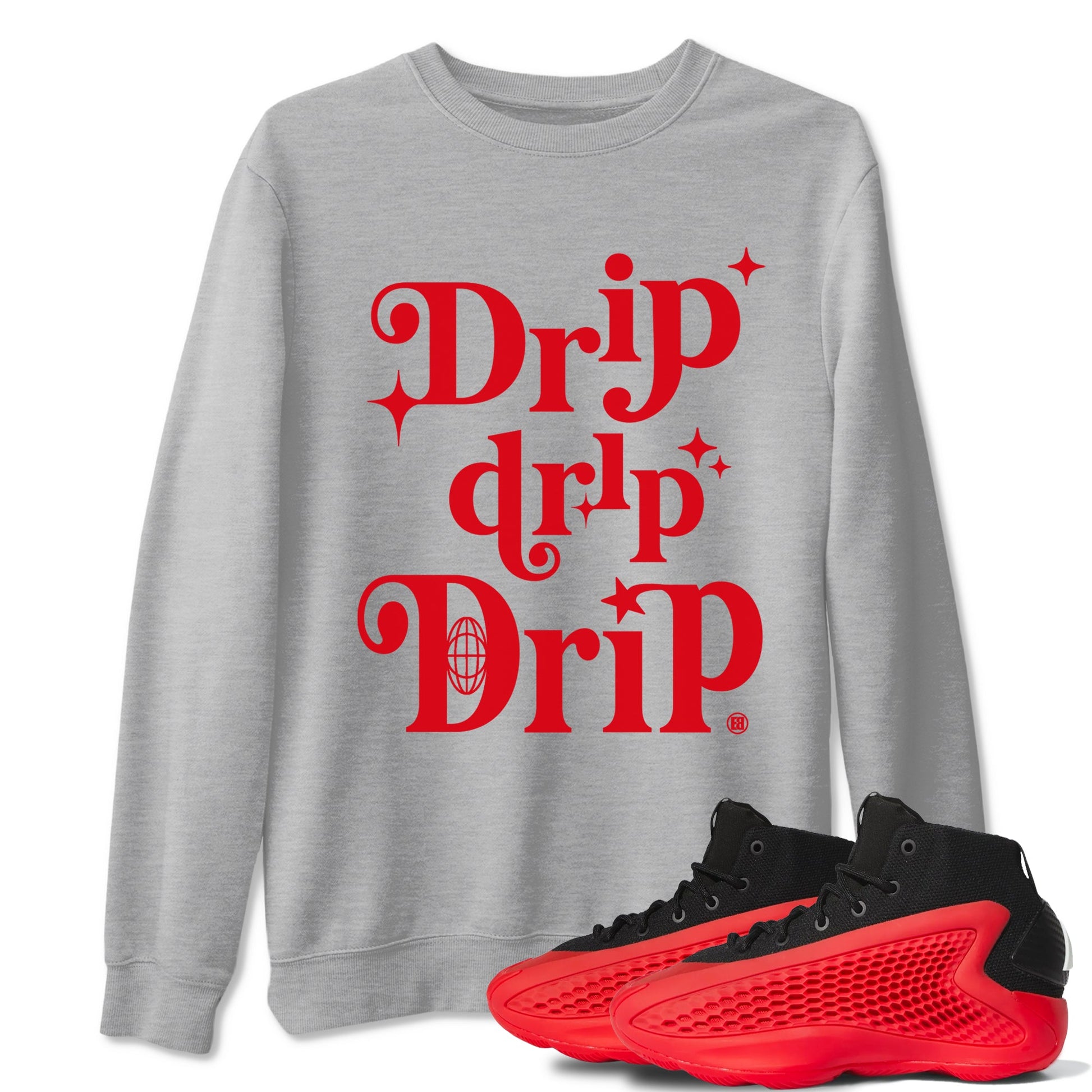 AE 1 Bred shirts to match jordans Drip Drip Drip sneaker match tees AE 1 Bred match shoes to clothes SNRT Sneaker Tees unisex cotton Heather Grey 1 shirts