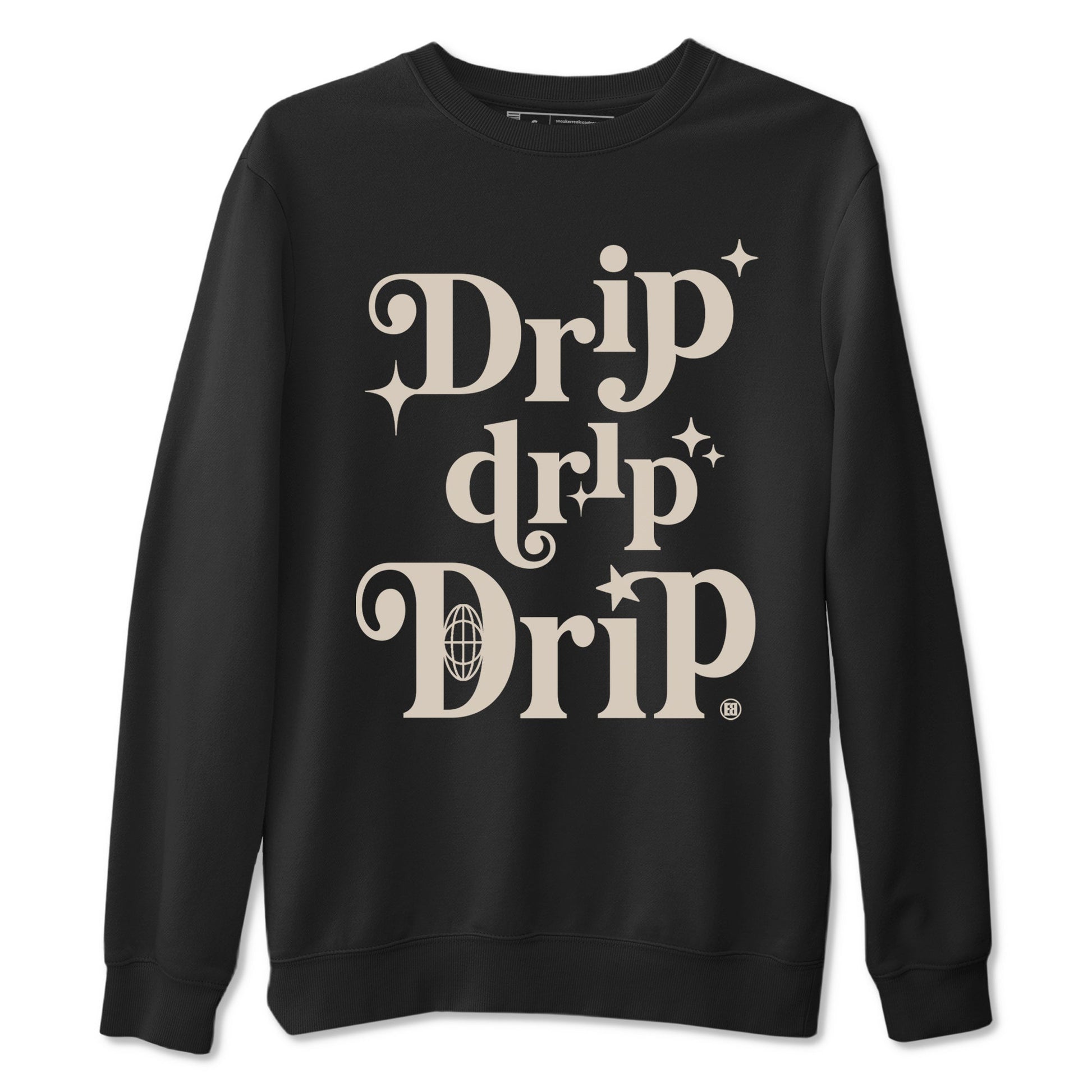 4s A Ma Maniere x Fossil Stone shirts to match jordans Drip Drip Drip sneaker match tees Air Jordan 4 A Ma Maniere x Fossil Stone match shoes to clothes SNRT Sneaker Tees unisex cotton Black 2 shirts