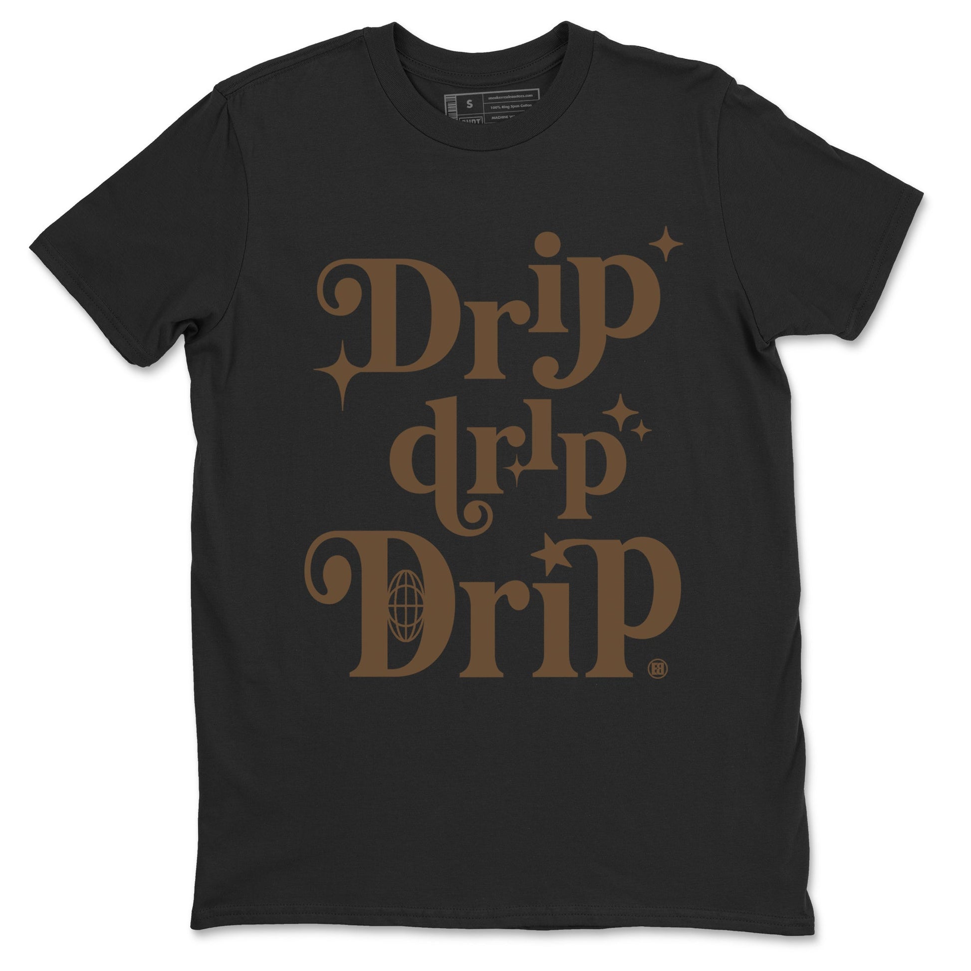 Jordan Jumpman Jack Travis Scott Dark Mocha shirts to match jordans Drip Drip Drip sneaker match tees Jordan Jumpman Jack Travis Scott Dark Mocha match shoes to clothes SNRT Sneaker Tees unisex cotton Black 2 shirts