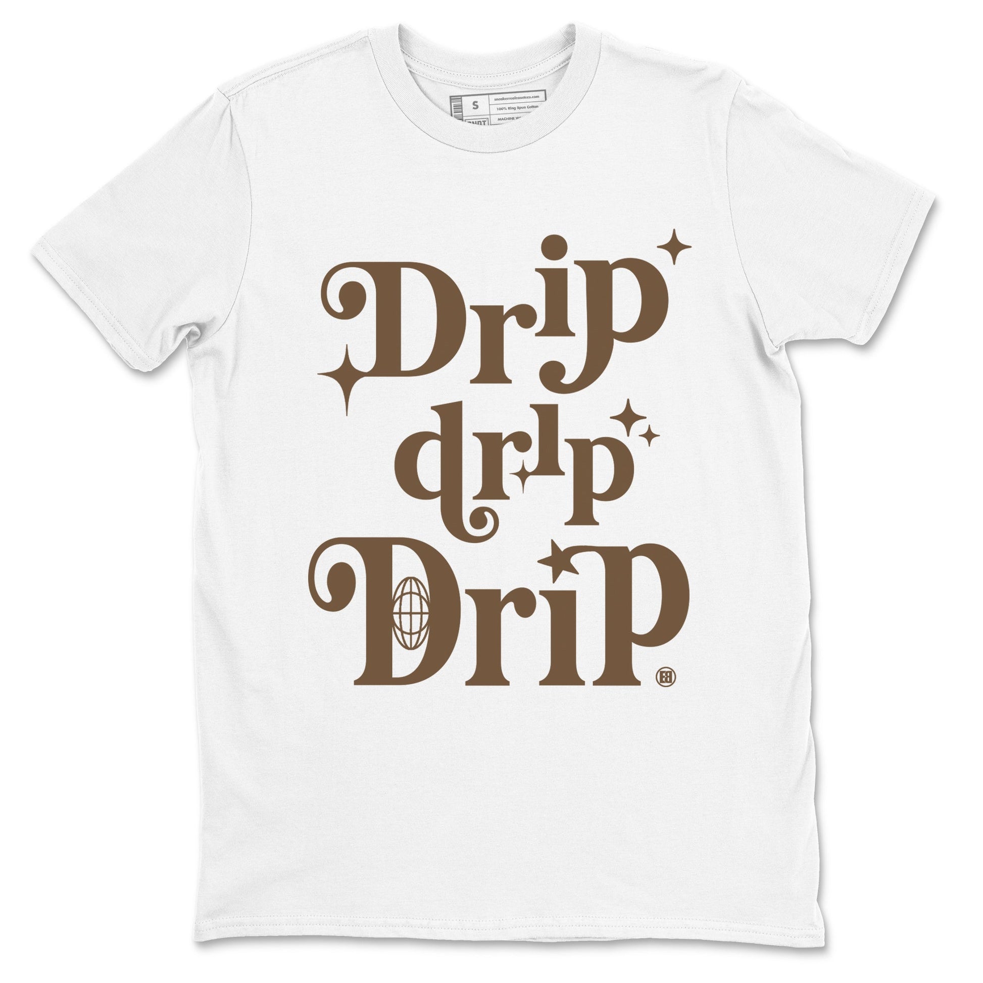 Jordan Jumpman Jack Travis Scott Dark Mocha shirts to match jordans Drip Drip Drip sneaker match tees Jordan Jumpman Jack Travis Scott Dark Mocha match shoes to clothes SNRT Sneaker Tees unisex cotton White 2 shirts