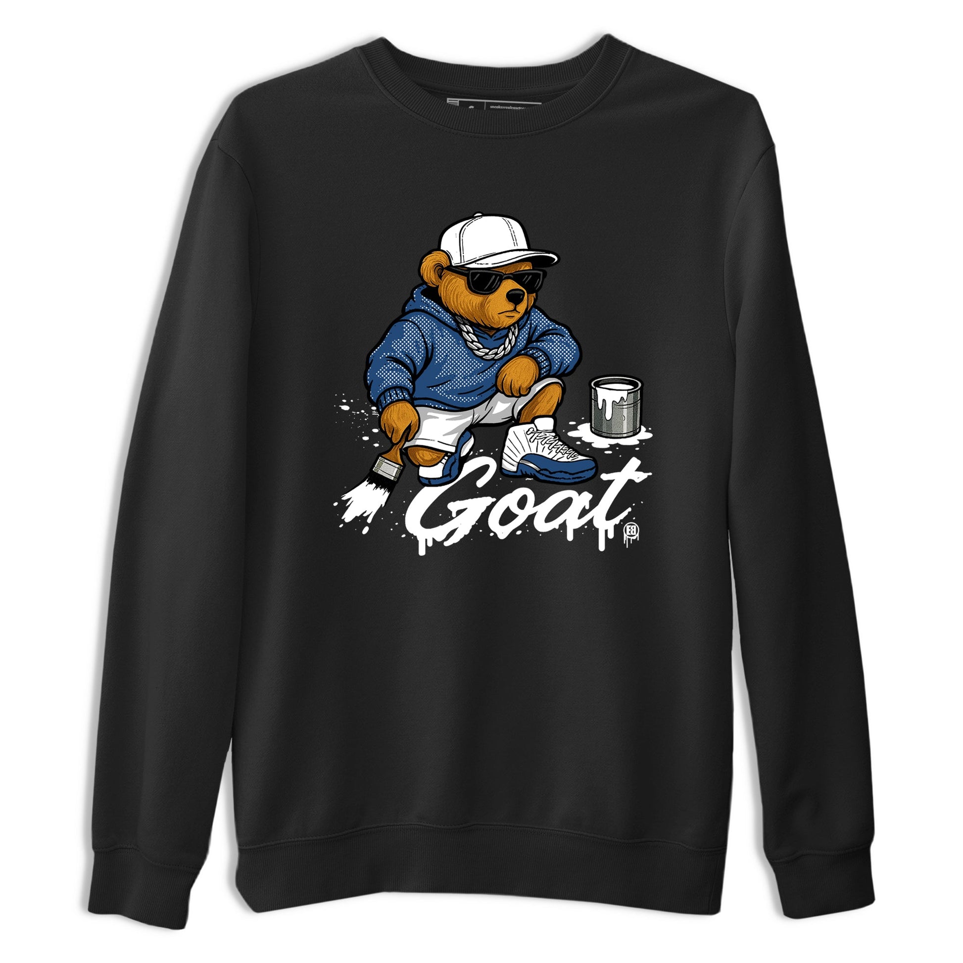 Sneaker match tees – Sneaker Tees To Match Air Jordan 12 French Blue Shoes – Drip the GOAT Tee Black 2
