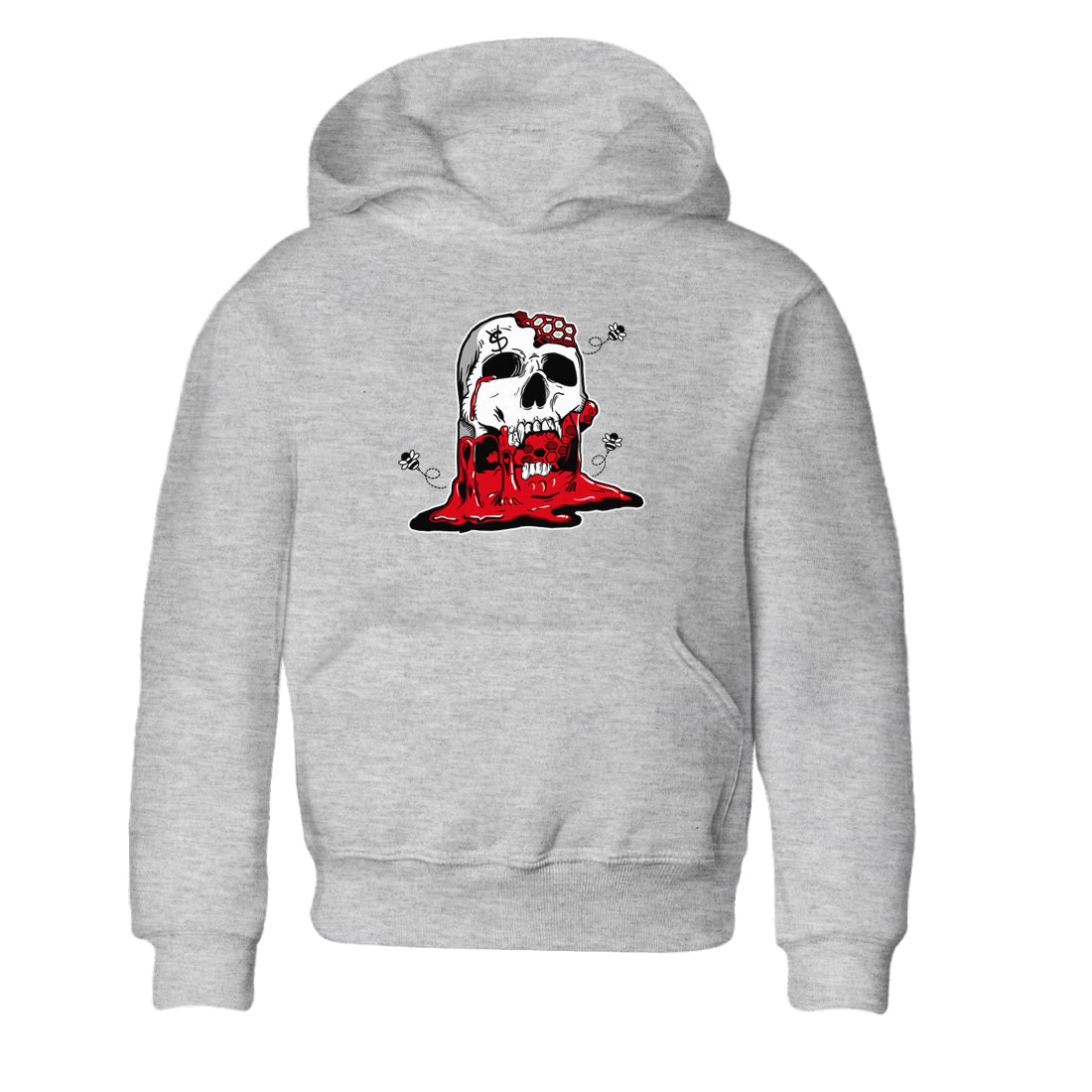 AE 1 Bred Shirts To Match Jordans Dripping Honey Skullhead sneaker match tees AE 1 Bred Tee SNRT Sneaker Release Tees Youth Baby Heather Grey 2 crew neck shirts