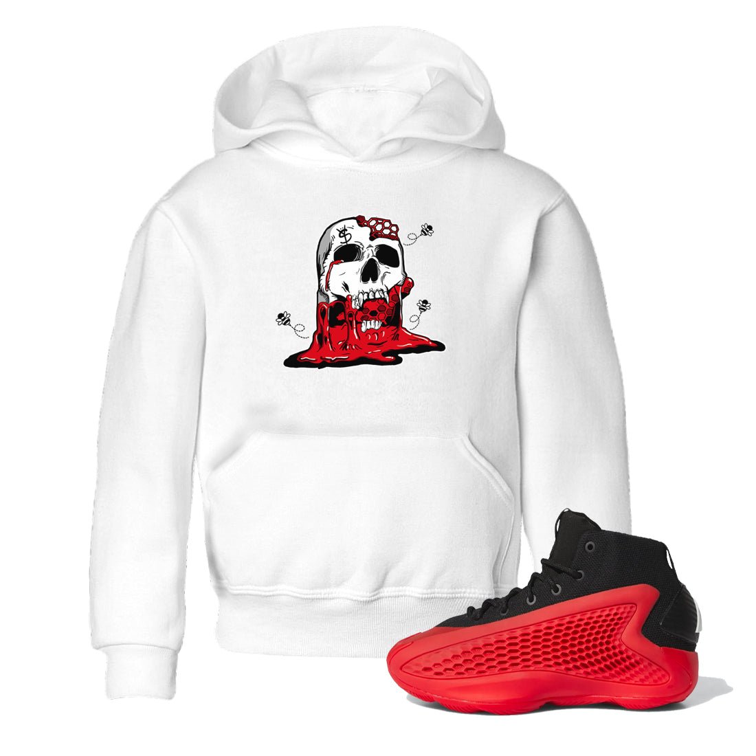 AE 1 Bred Shirts To Match Jordans Dripping Honey Skullhead sneaker match tees AE 1 Bred Tee SNRT Sneaker Release Tees Youth Baby White 1 crew neck shirts