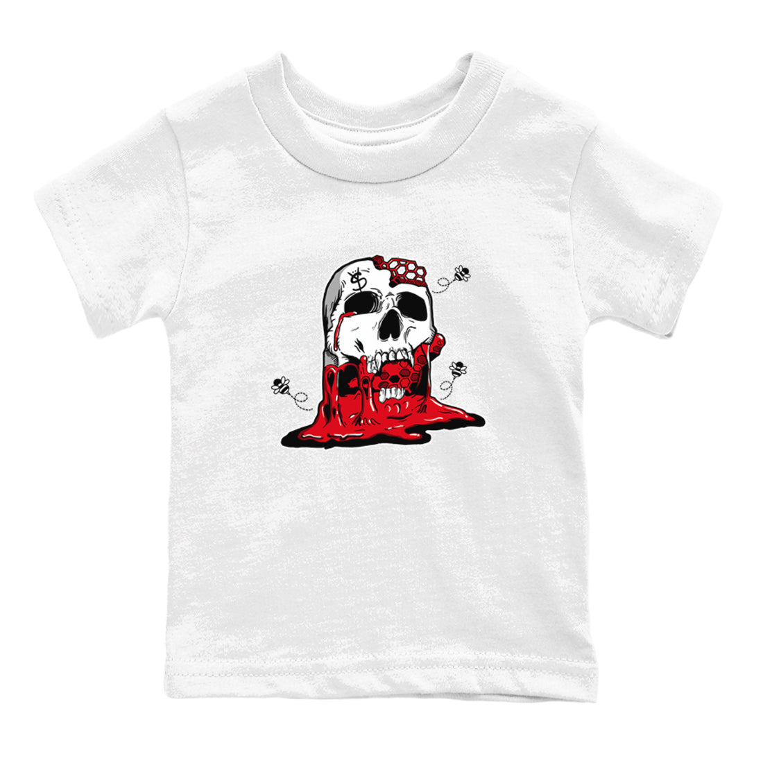 AE 1 Bred Shirts To Match Jordans Dripping Honey Skullhead sneaker match tees AE 1 Bred Tee SNRT Sneaker Release Tees Youth Baby White 2 crew neck shirts