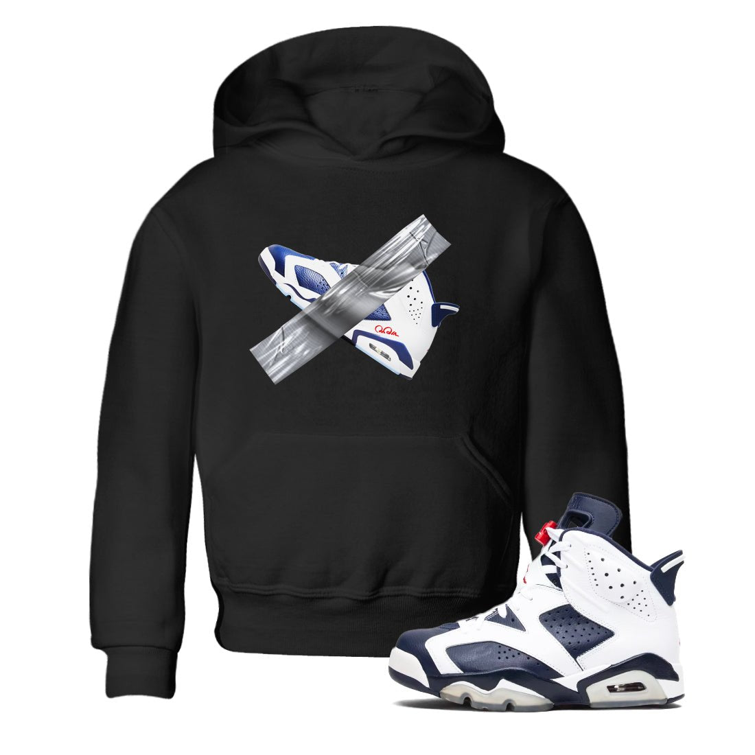 6s White And Midnight Navy shirts to match jordans Duct Tape sneaker match tees Air Jordan 6 White And Midnight Navy SNRT Sneaker Tees streetwear brand Baby and Youth Black 1 cotton tee