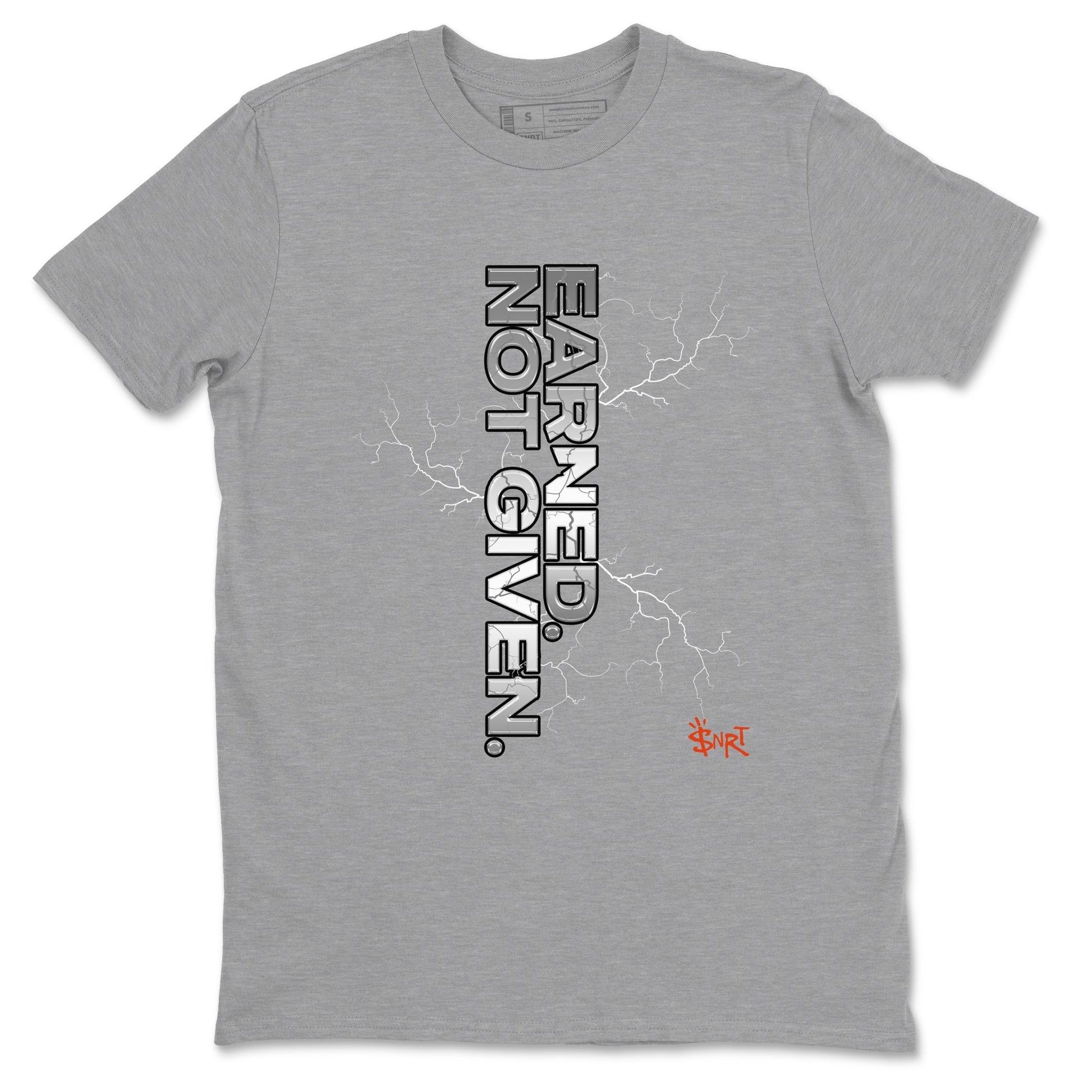Foams One Jin shirts to match jordans Earned Not Given sneaker match tees Air Foamposite One Jin match shoes to clothes SNRT Sneaker Tees unisex cotton Heather Grey 2 shirts