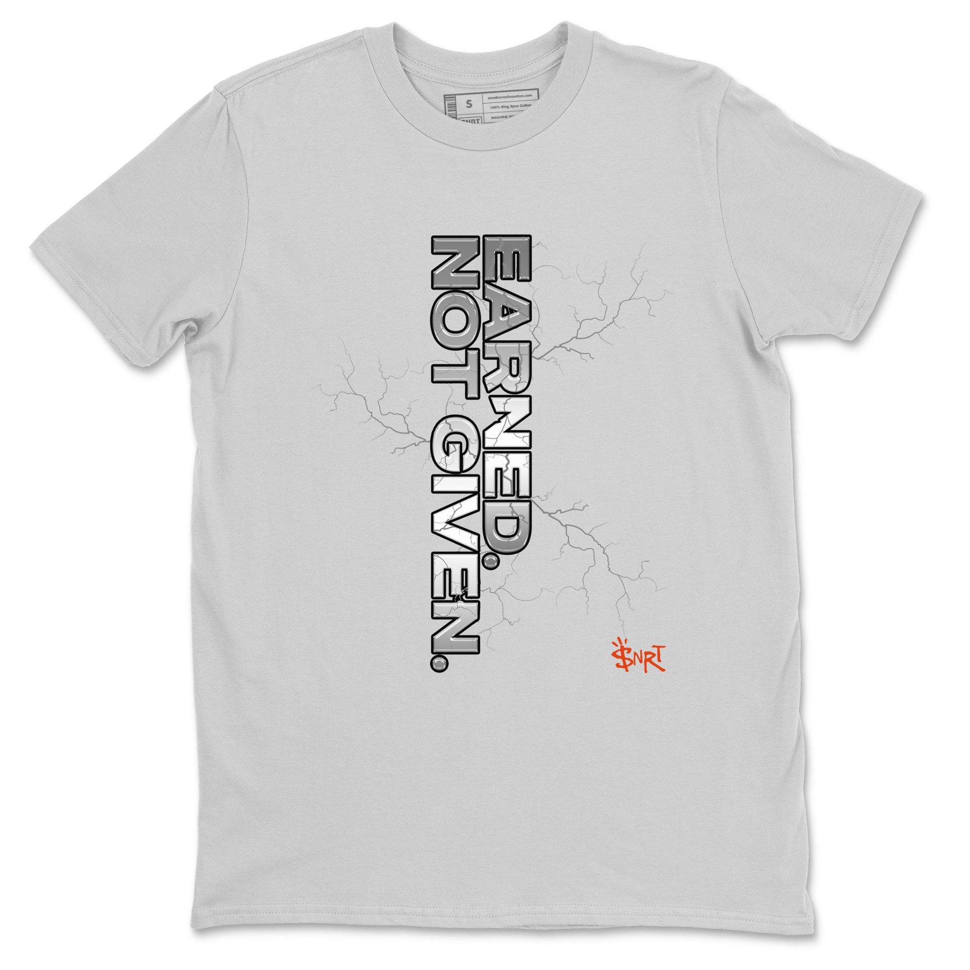 Foams One Jin shirts to match jordans Earned Not Given sneaker match tees Air Foamposite One Jin match shoes to clothes SNRT Sneaker Tees unisex cotton Silver 2 shirts