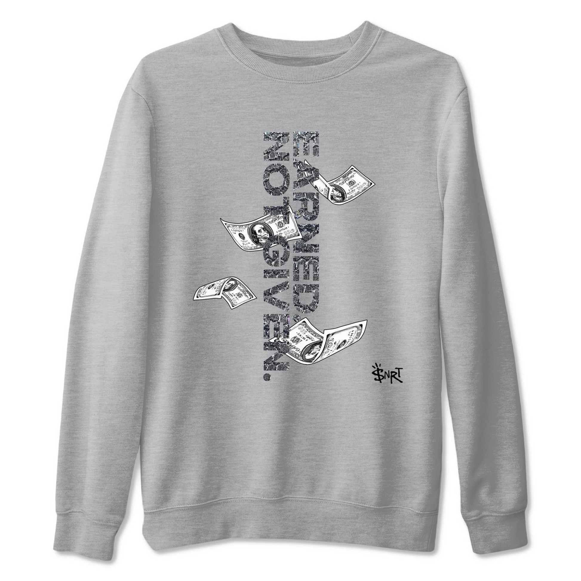 11s Year Of The Snake shirts to match jordans Earned Not Given shirts to match jordans Air Jordan 11 Retro Low Year Of The Snake match shoes to clothes SNRT Sneaker Tees unisex cotton Heather Grey 2 shirts