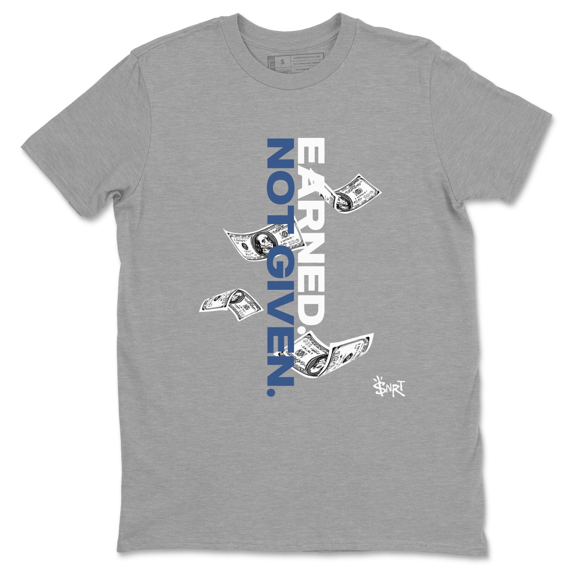 3s For The Love to match jordans Earned Not Given best t shirts to wear with jordans A Ma Maniere x Air Jordan 3 Diffused Blue match shoes to clothes SNRT Sneaker Tees unisex cotton Heather Grey 2 shirts