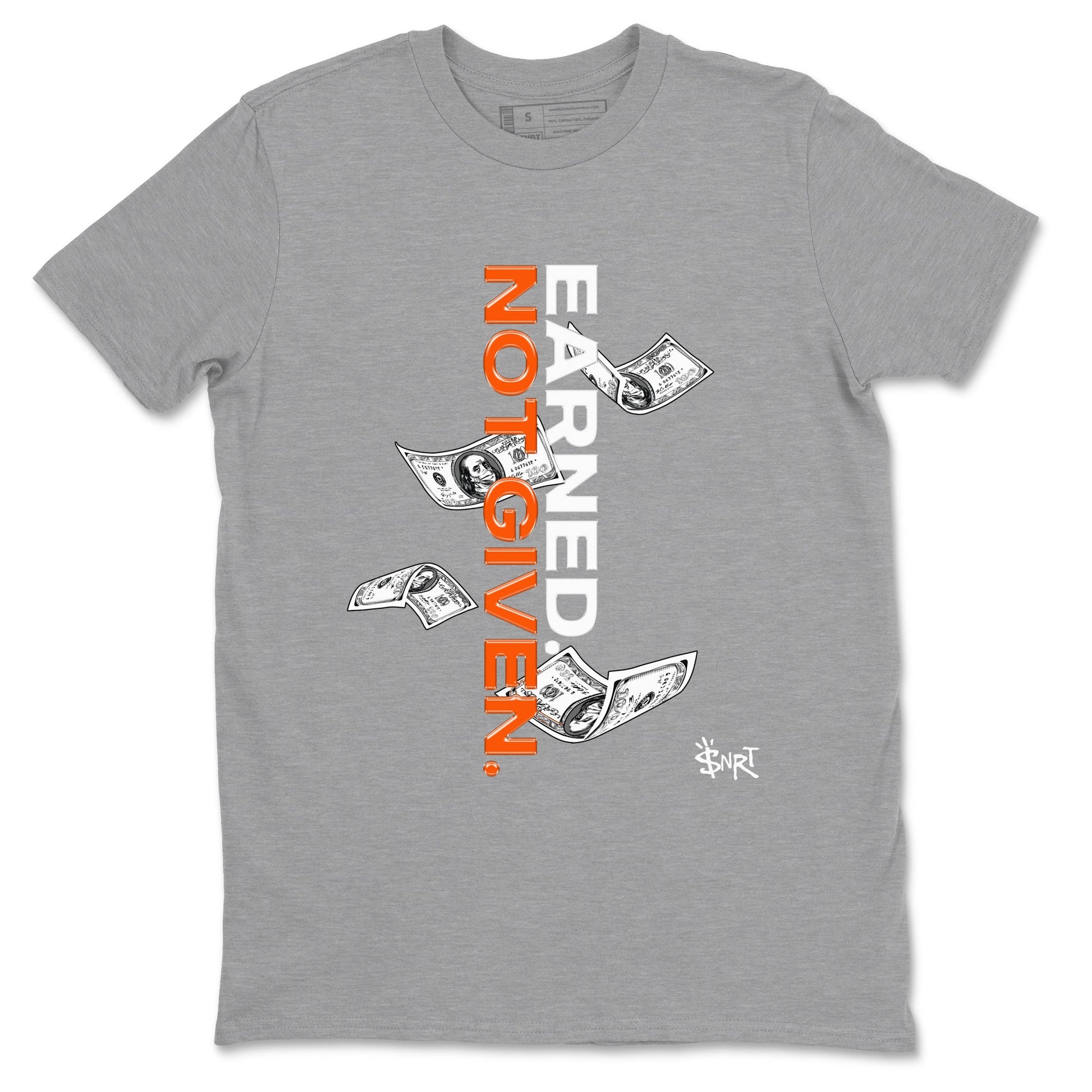 Air Max 1 OG '86 'Summit White and Cosmic Clay shirts to match jordans Earned Not Given sneaker match tees Air Max 1 Cosmic Clay match shoes to clothes SNRT Sneaker Tees unisex cotton Heather Grey 2 shirts