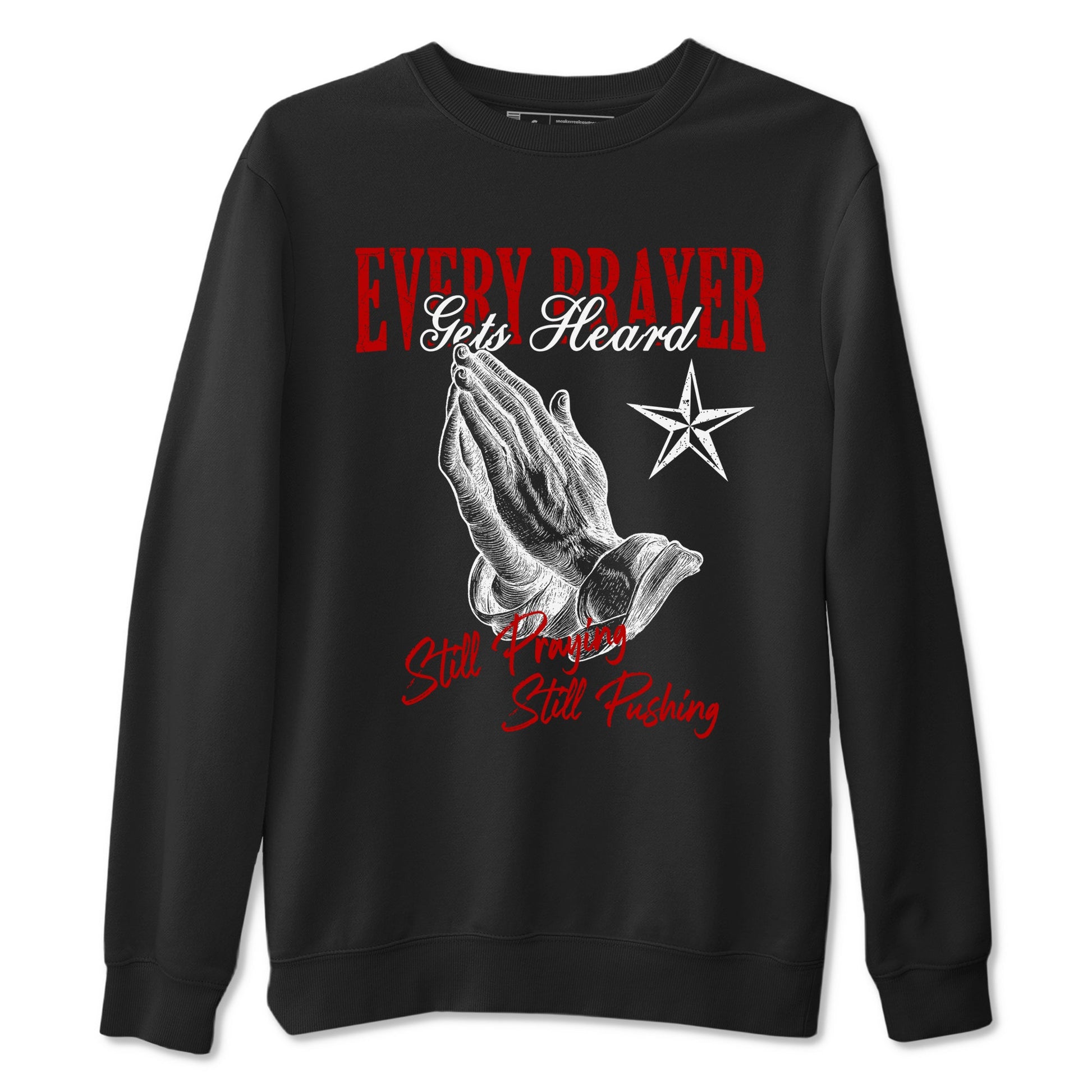 Air Jordan 11 Low Bred sneaker match tee Every Prayer Gets Heard sneaker match tees Air Jordan 11 Bred best t-shirts to match jordans SNRT Sneaker Tees unisex cotton Black 2 shirts