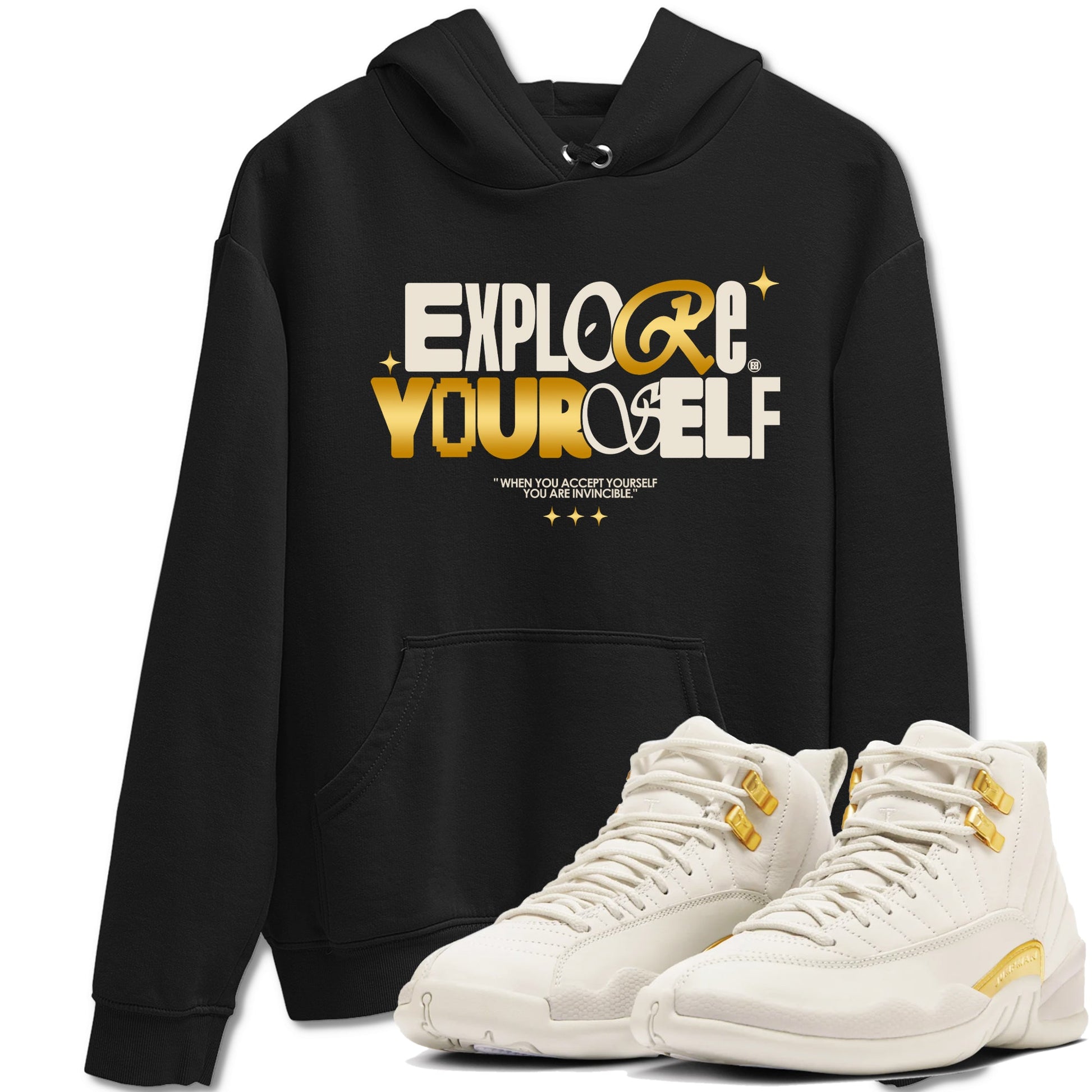 12s Phantom shirts to match jordans Explore Yourself sneaker match tees Air Jordan 12 WMNS Phantom match shoes to clothes SNRT Sneaker Tees unisex cotton Black 1 shirts